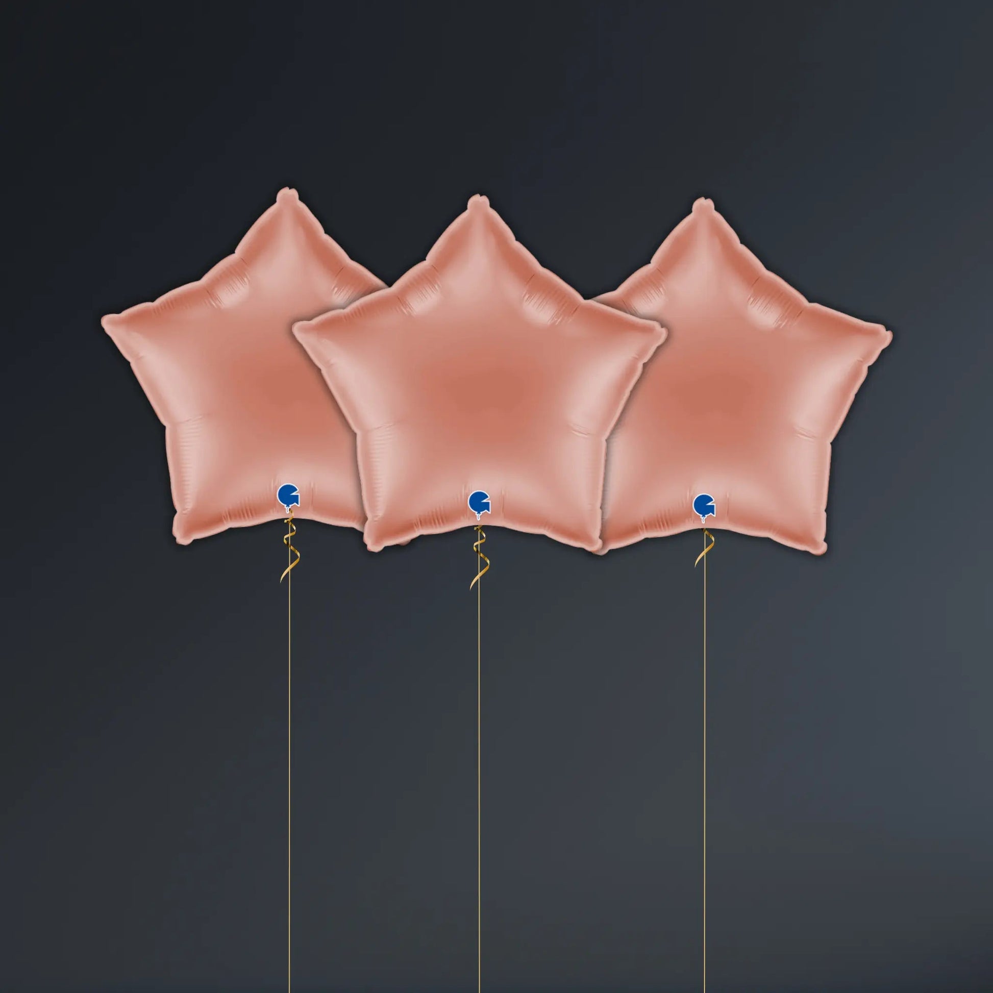 Rose Gold Star Balloon Package - Helium Filled