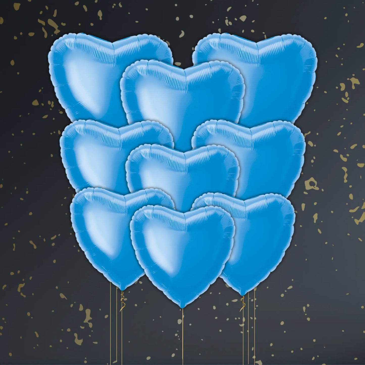 Royal Blue Heart Balloon Package - Helium Filled | The Party Hut Cheltenham