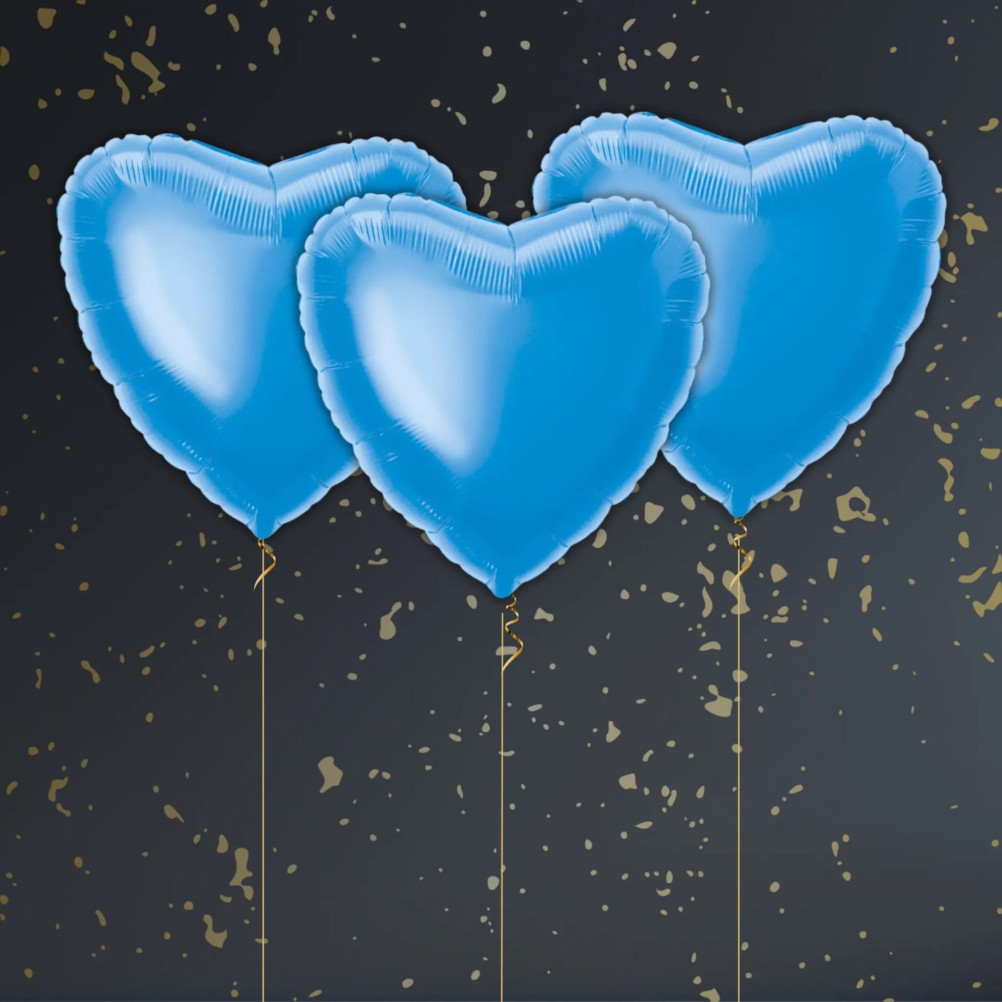 Royal Blue Heart Balloon Package - Helium Filled | The Party Hut Cheltenham