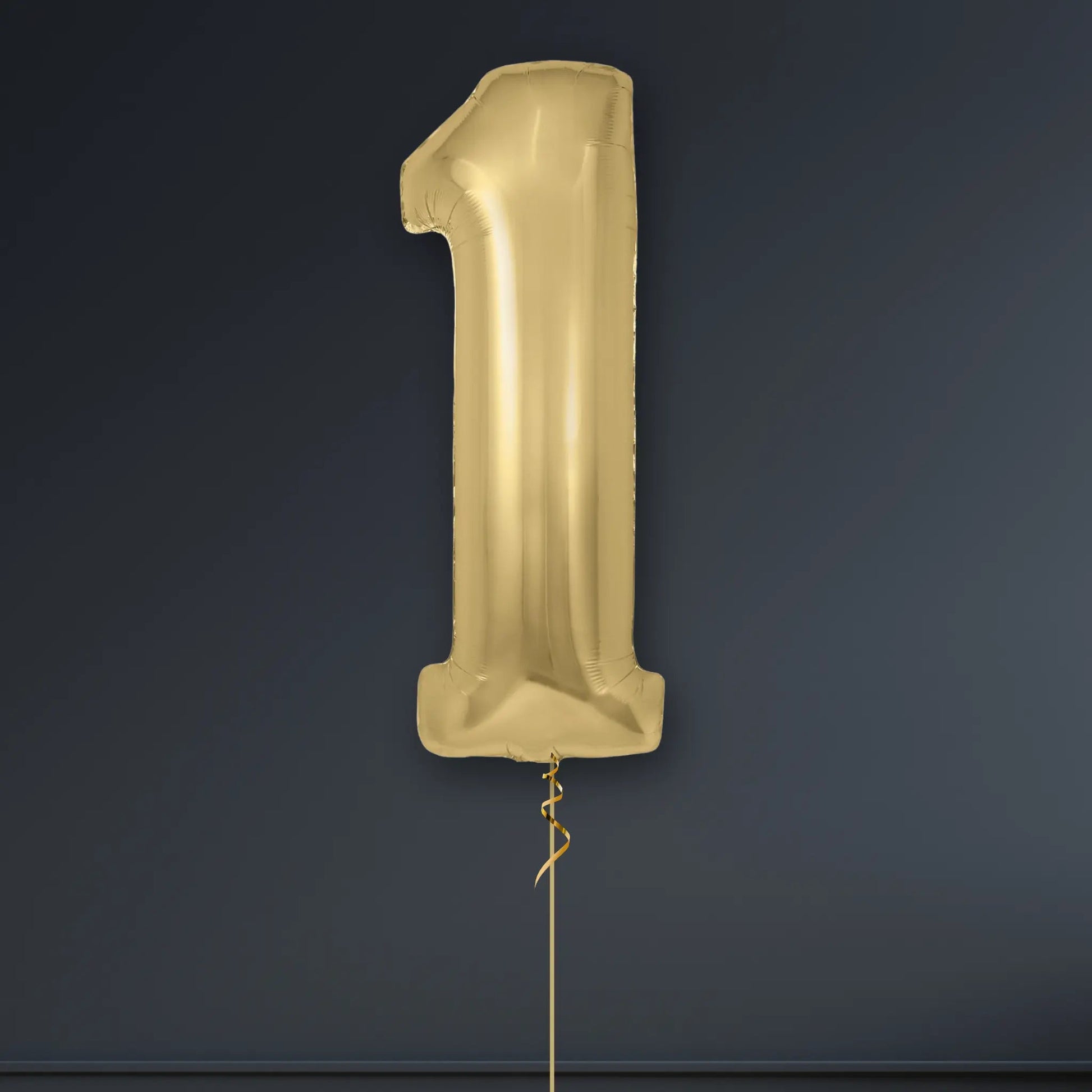 Silk Gold Foil Number Balloon – Any Age