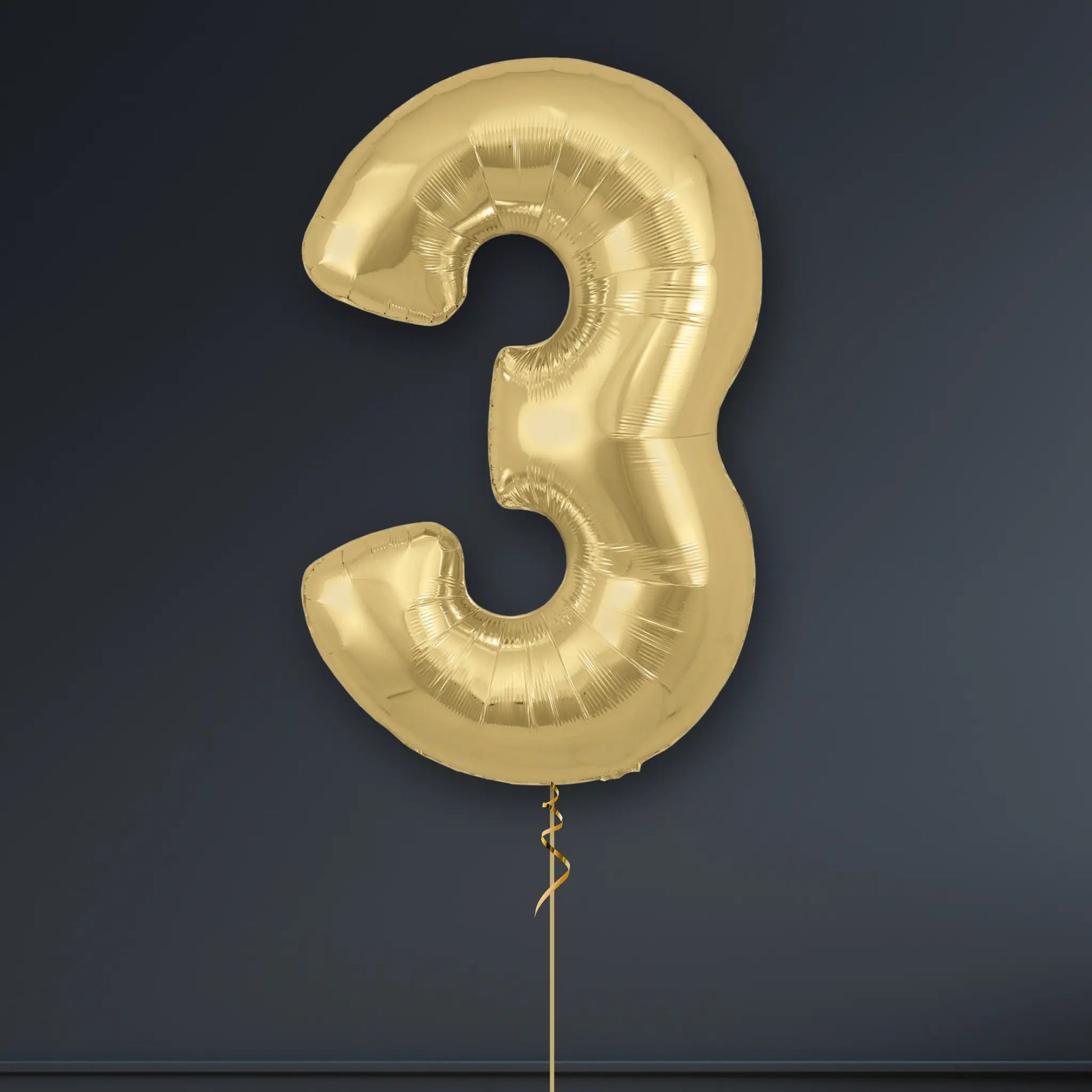 Silk Gold Foil Number Balloon – Any Age