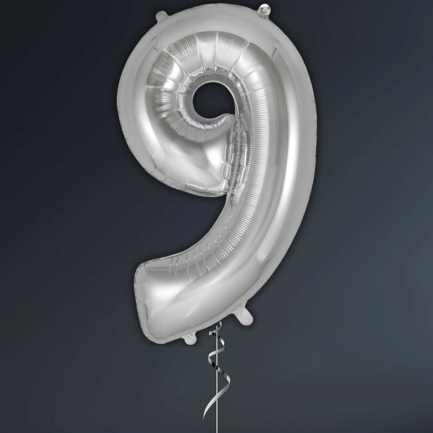 Silver Number Balloon 34" – Helium Included | The Party Hut Cheltenham