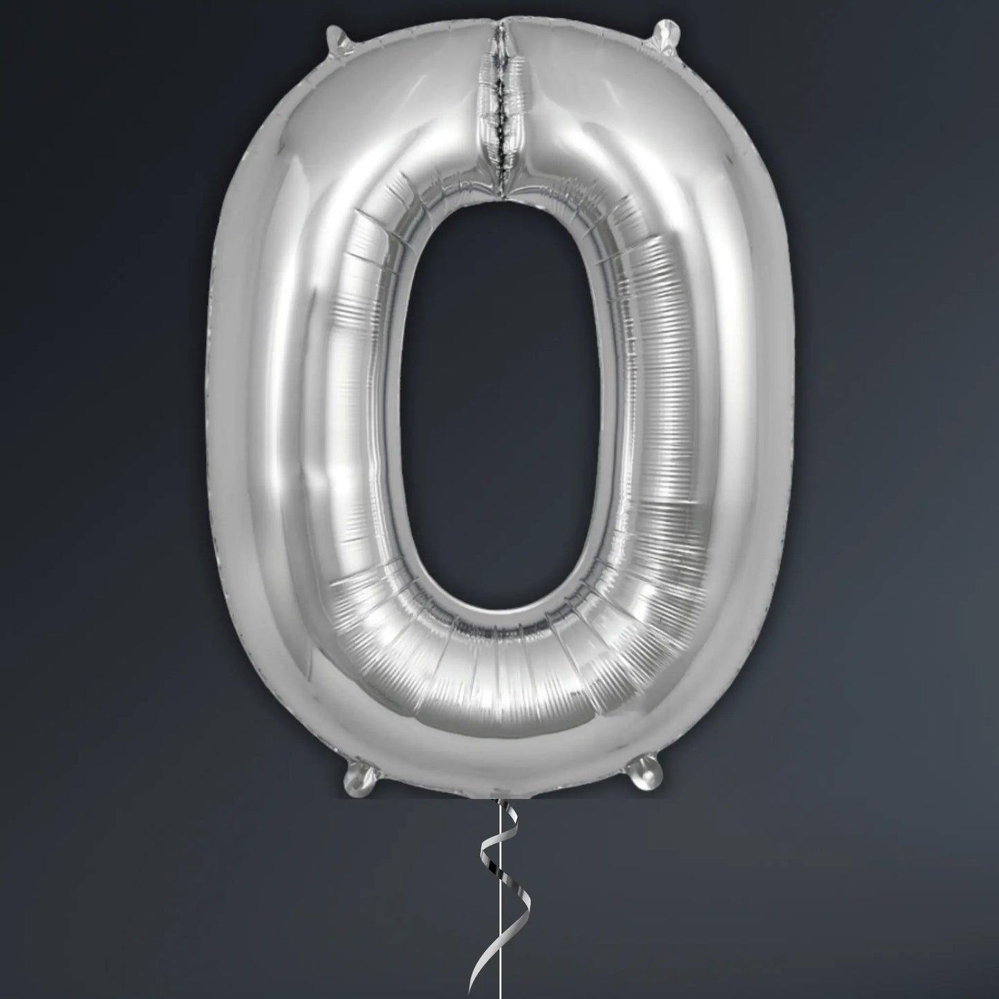 Silver Number Balloon 34" – Helium Included | The Party Hut Cheltenham