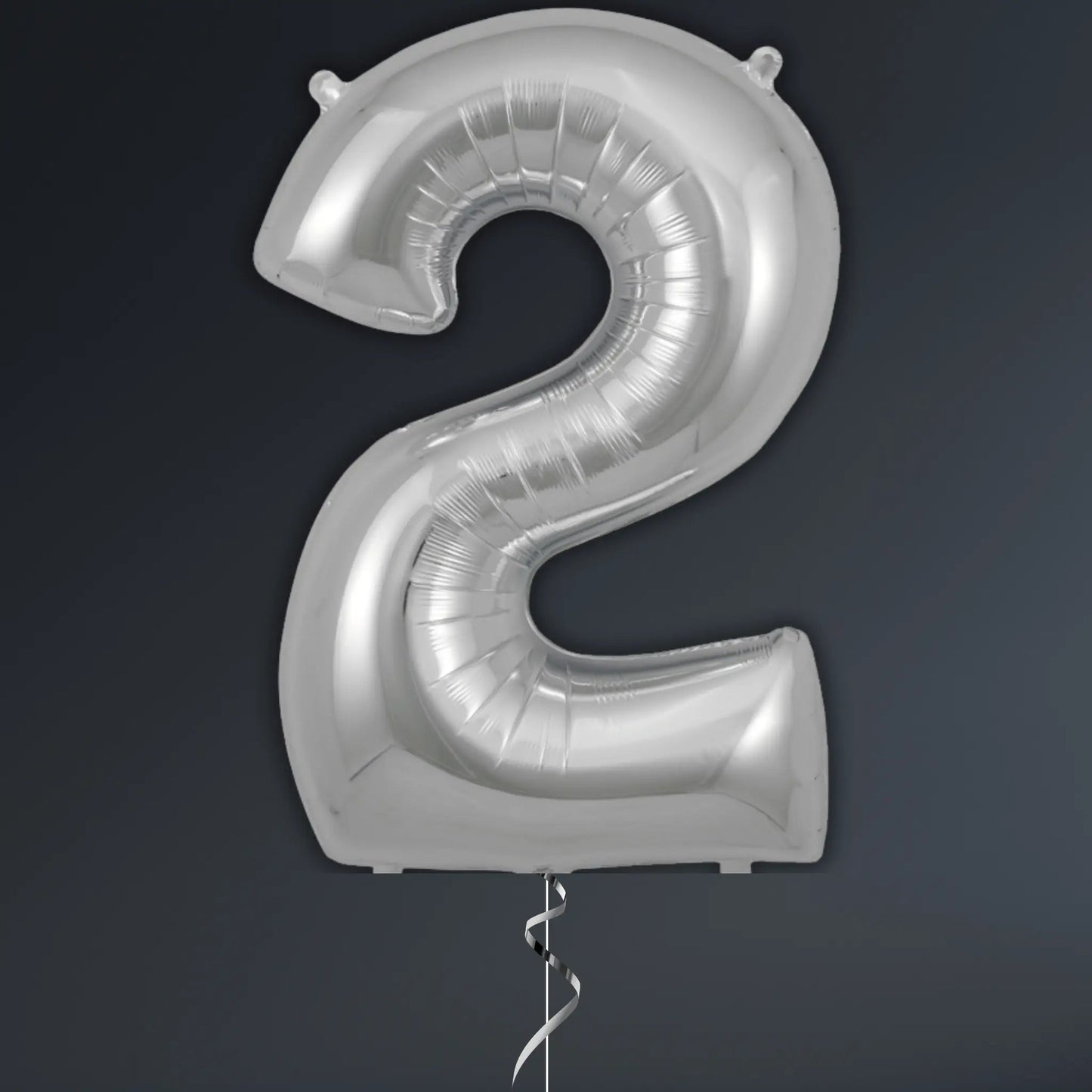 Silver Number Balloon 34" – Helium Included | The Party Hut Cheltenham