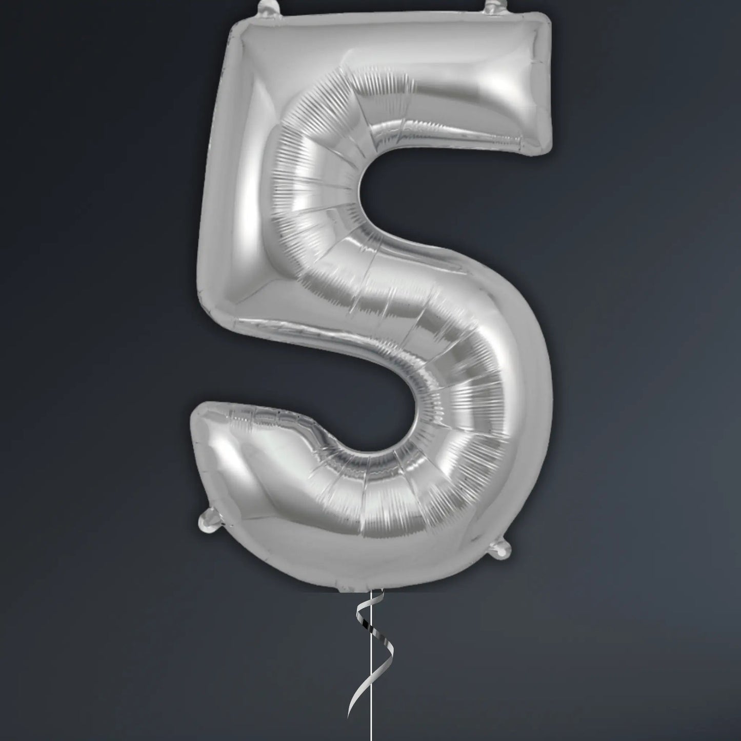 Silver Number Balloon 34" – Helium Included | The Party Hut Cheltenham
