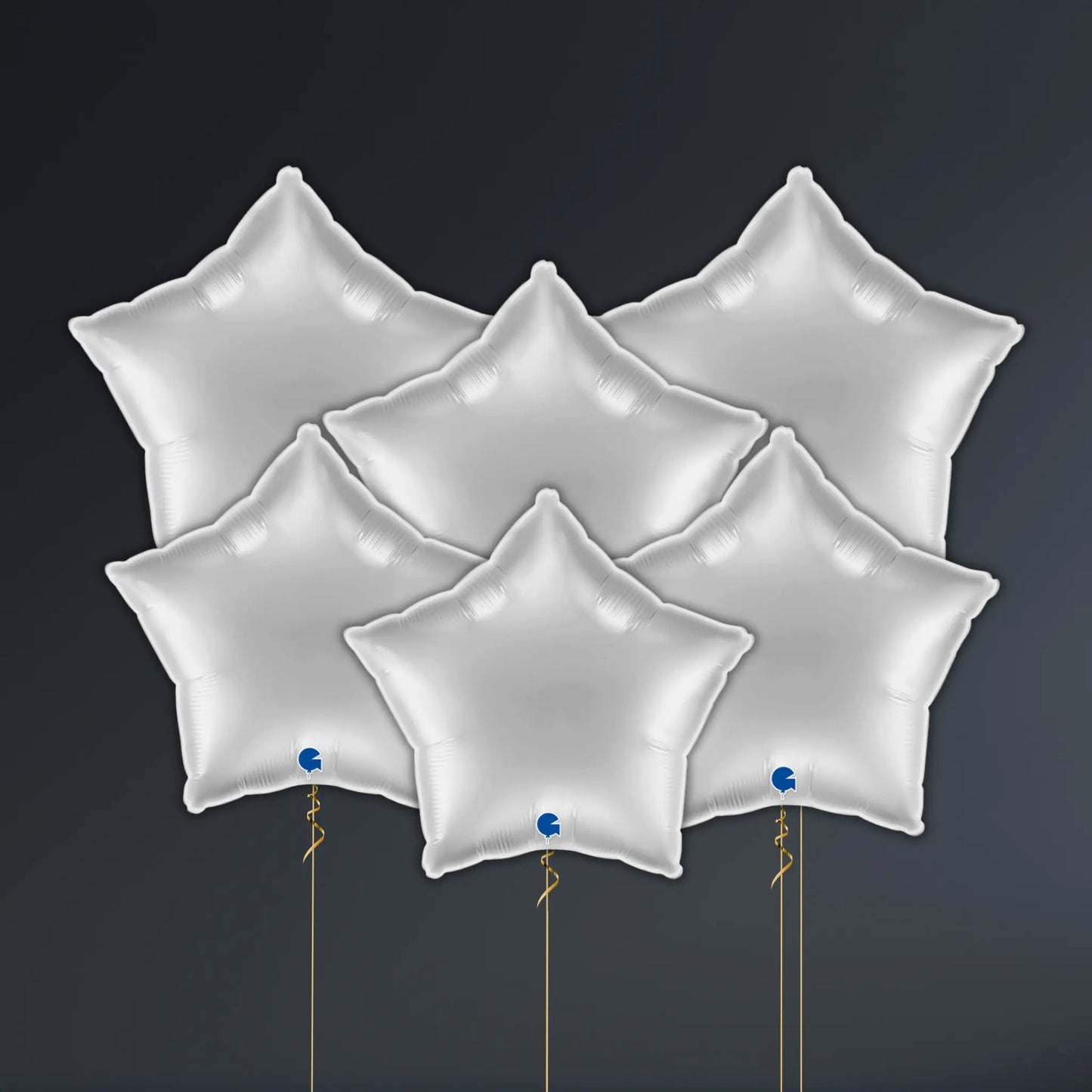 Silver Star Foil Balloon Package - Helium Filled | The Party Hut Cheltenham