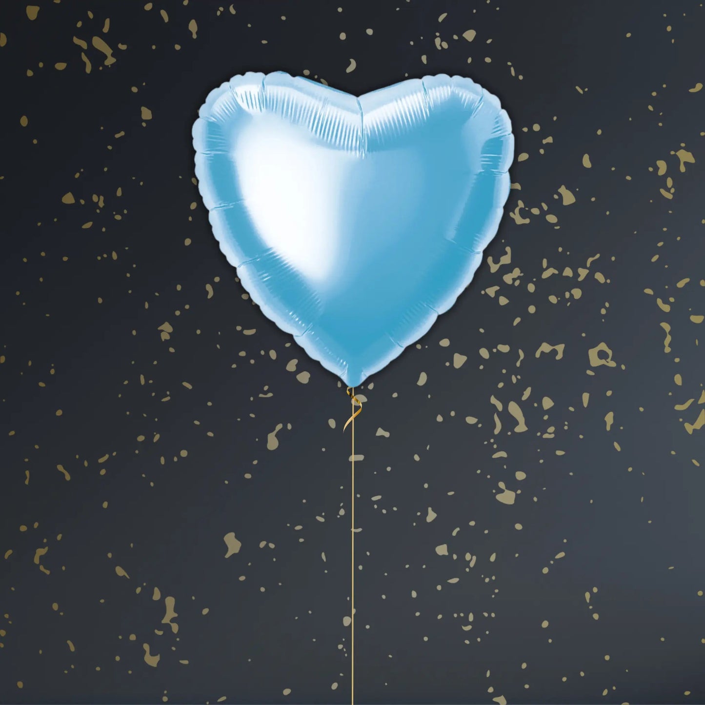 Baby Blue Heart Balloon Package - Helium Filled | The Party Hut Cheltenham