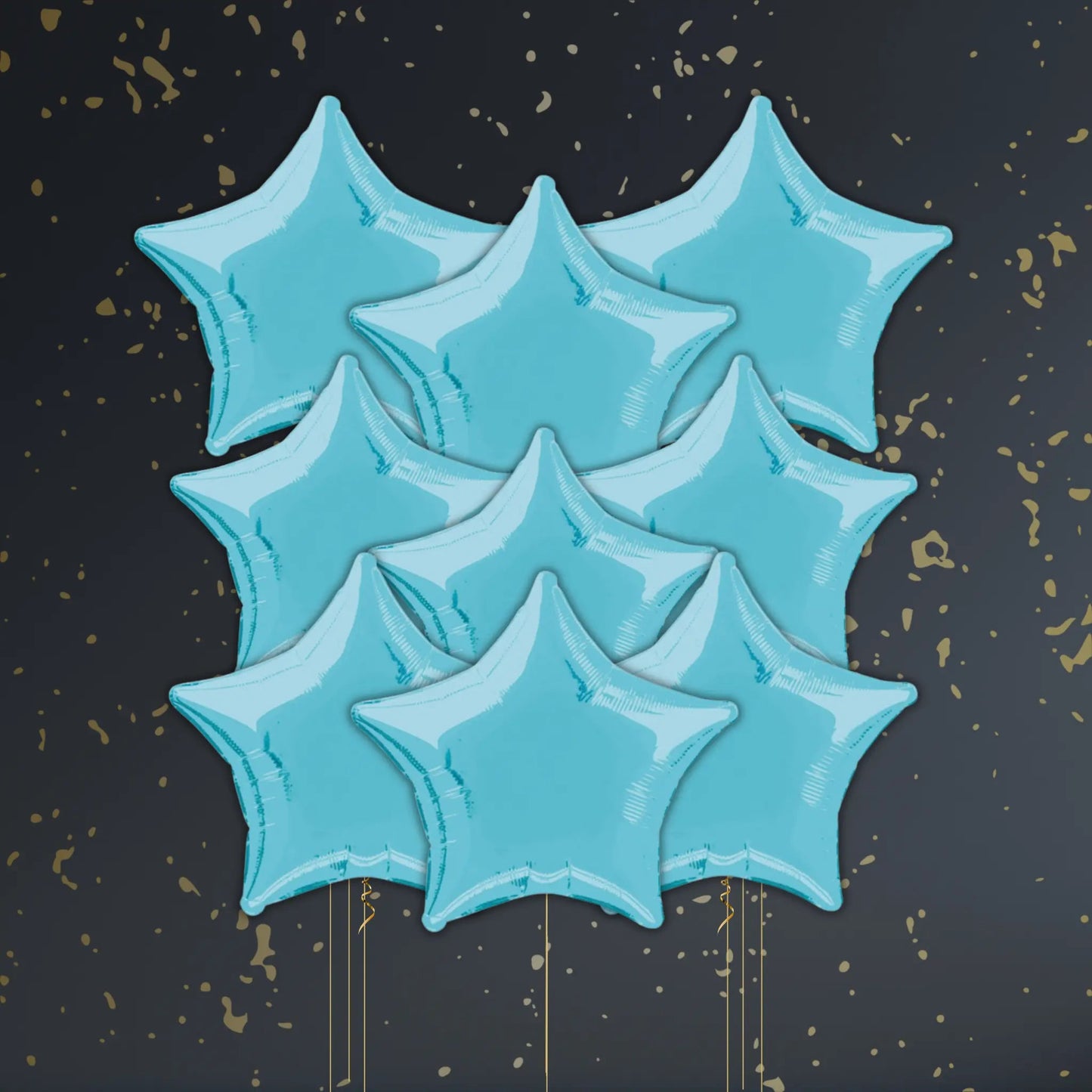 Baby Blue Star Balloon Package - Helium Filled | The Party Hut Cheltenham