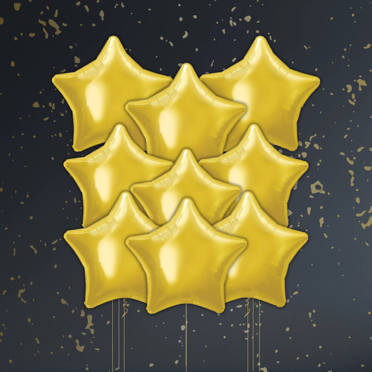 Gold Star Balloon Package - Helium Filled | The Party Hut Cheltenham