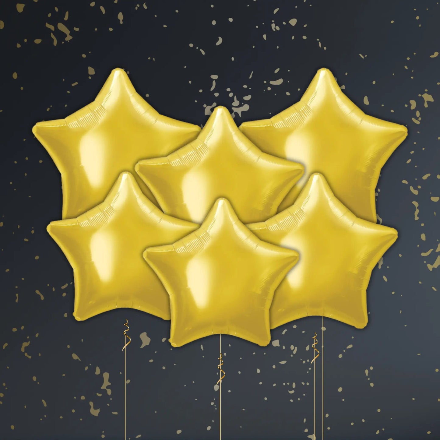Gold Star Balloon Package - Helium Filled | The Party Hut Cheltenham