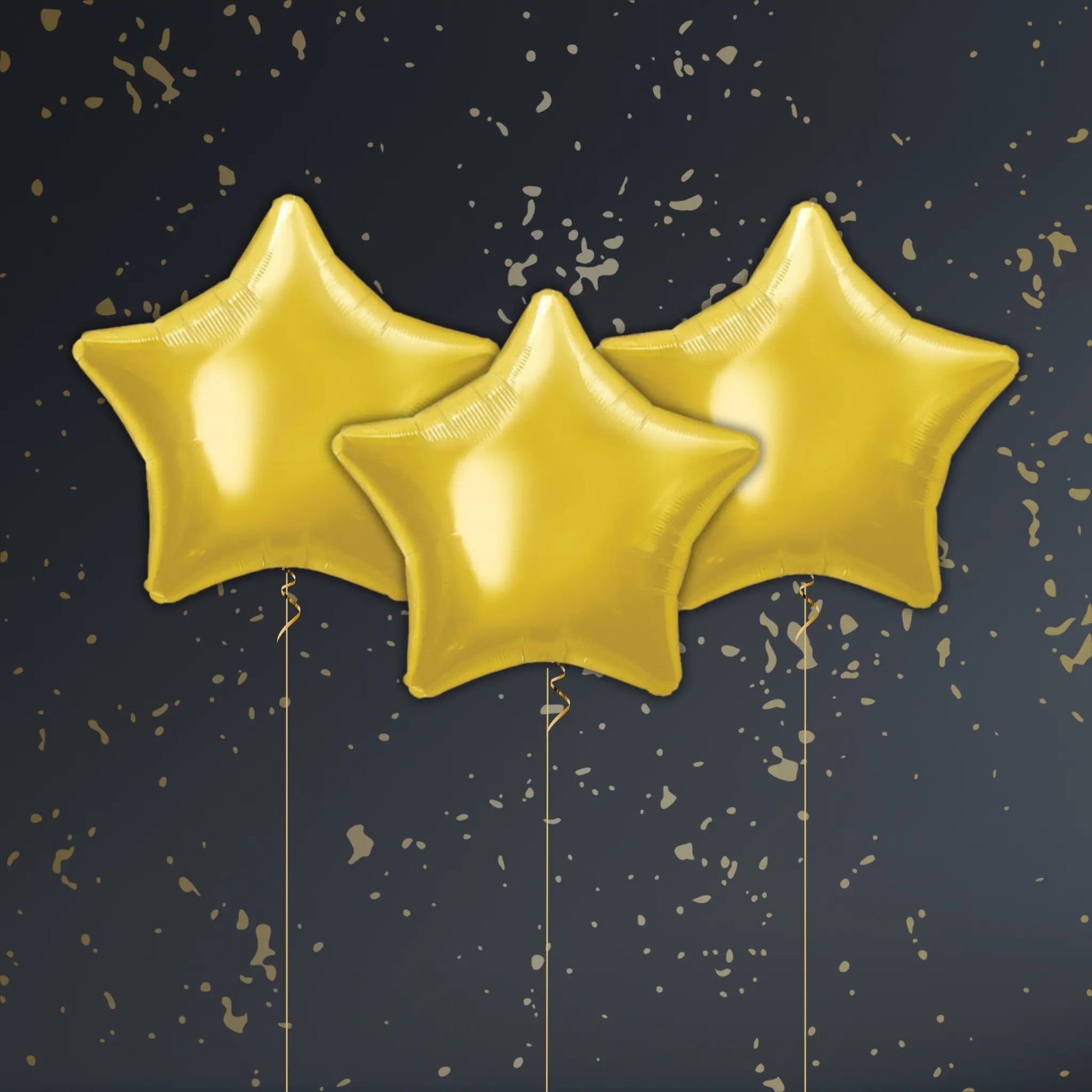 Gold Star Balloon Package - Helium Filled