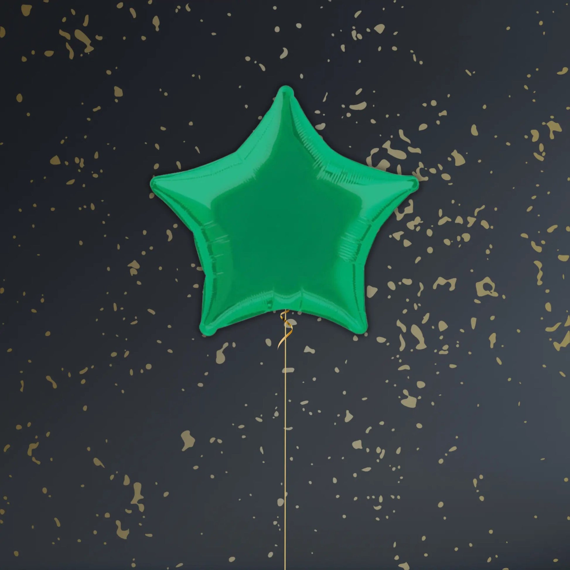 Green Star Balloon Package - Helium Filled
