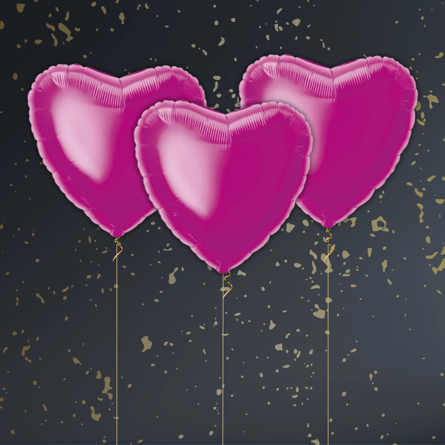 Hot Pink Heart Balloon Package - Helium Filled | The Party Hut Cheltenham