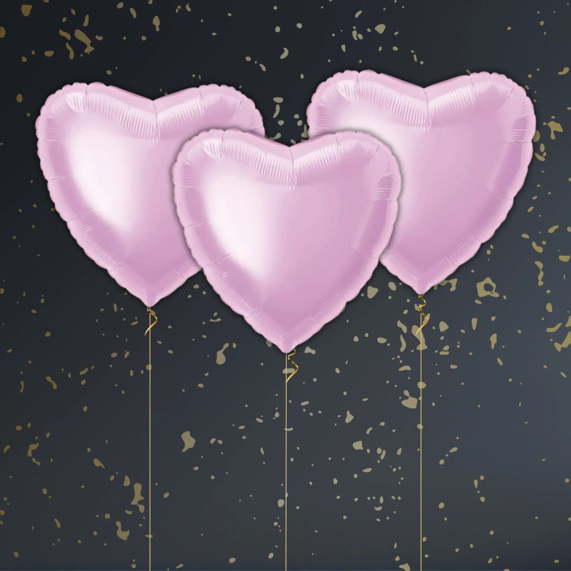 Baby Pink Heart Balloon Package - Helium Filled