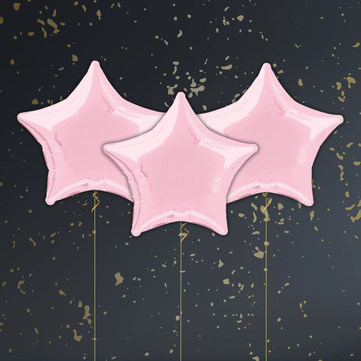 Pastel Pink Star Balloon Package - Helium Filled | The Party Hut Cheltenham