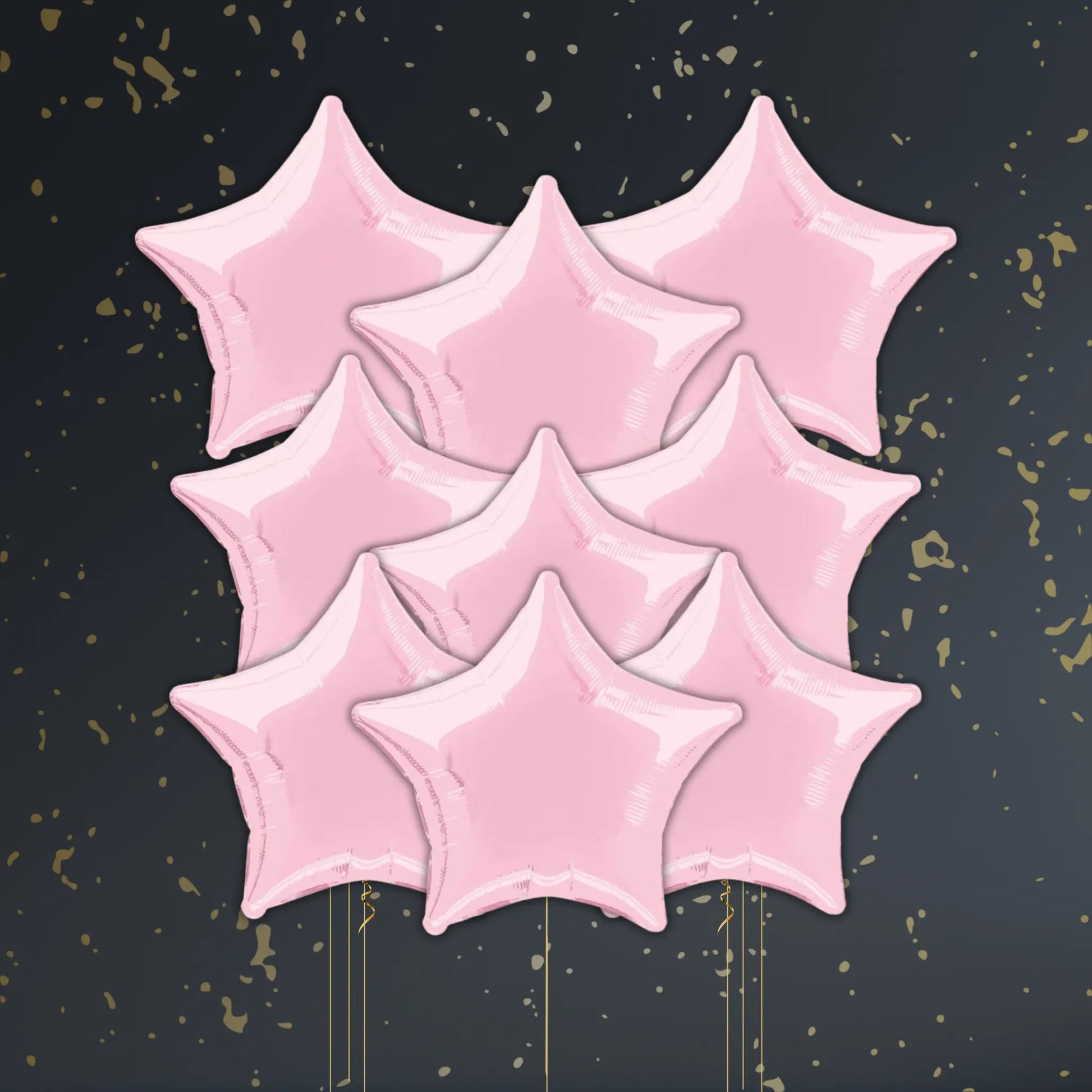Pastel Pink Star Balloon Package - Helium Filled