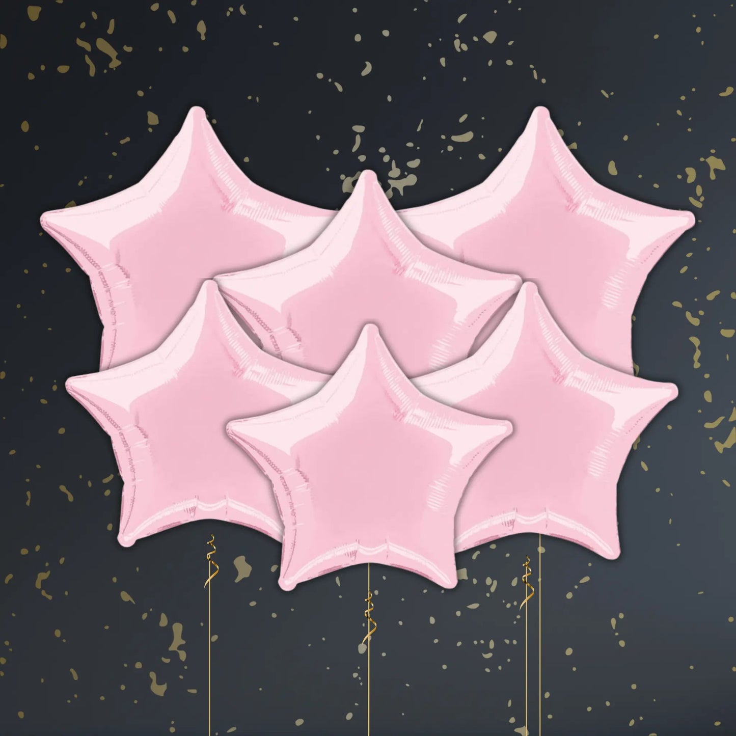 Pastel Pink Star Balloon Package - Helium Filled | The Party Hut Cheltenham
