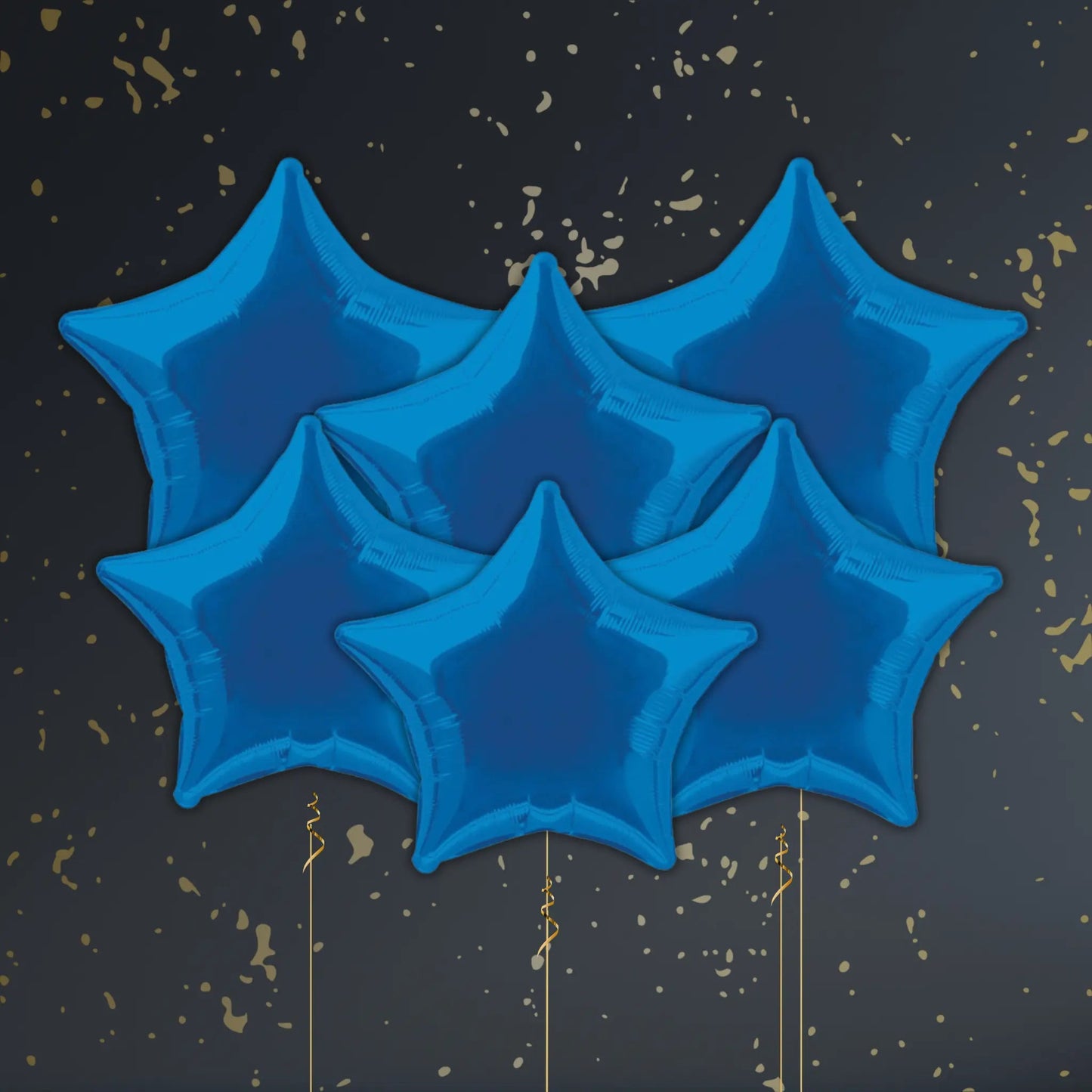 Royal Blue Star Balloon Package - Helium Package | The Party Hut Cheltenham