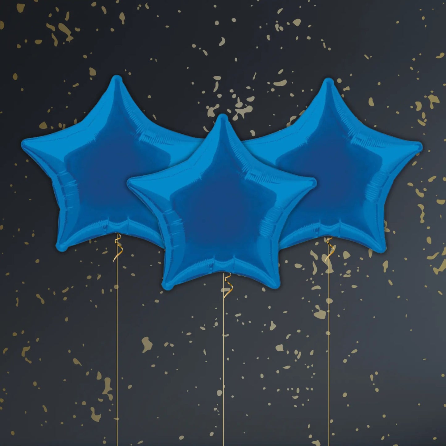 Royal Blue Star Balloon Package - Helium Package | The Party Hut Cheltenham