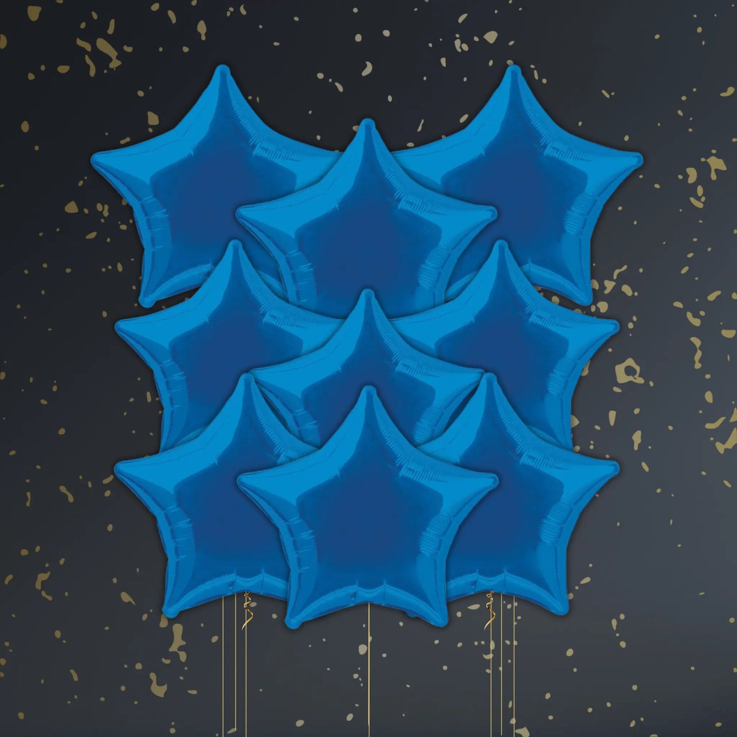 Royal Blue Star Balloon Package - Helium Package | The Party Hut Cheltenham