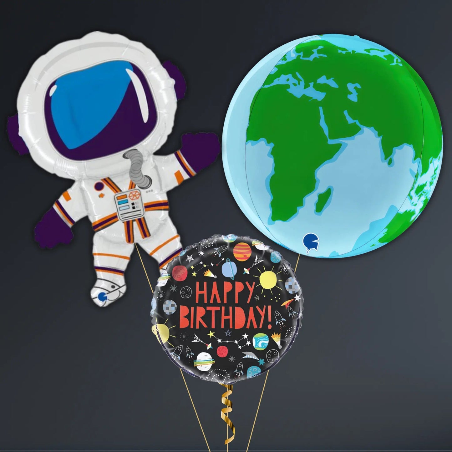 Space Adventure Birthday Balloon Package – Astronaut & Planets | The Party Hut Cheltenham