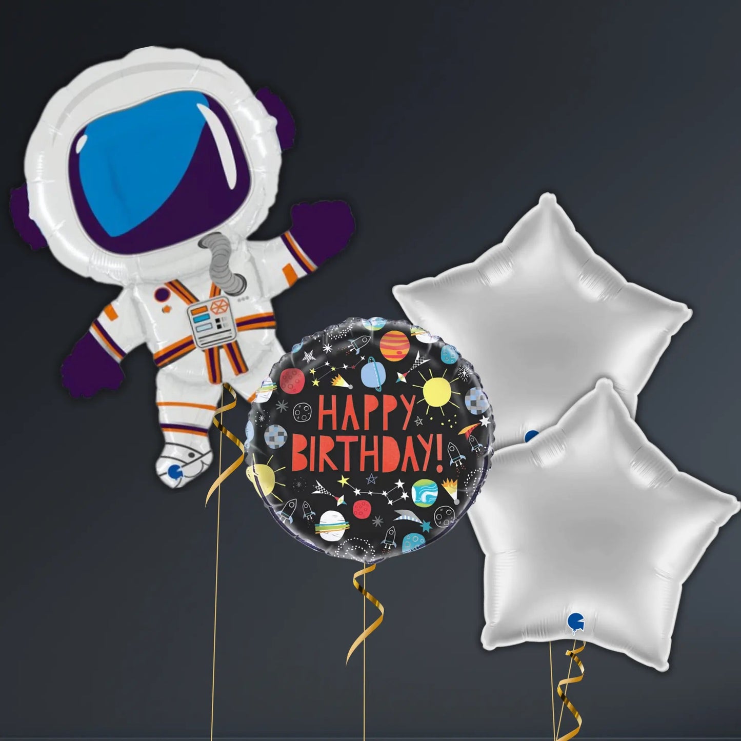 Space Adventure Birthday Balloon Package – Astronaut & Planets | The Party Hut Cheltenham