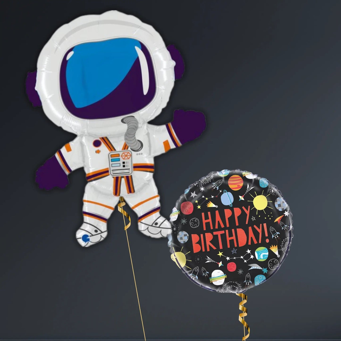 Space Adventure Birthday Balloon Package – Astronaut & Planets | The Party Hut Cheltenham
