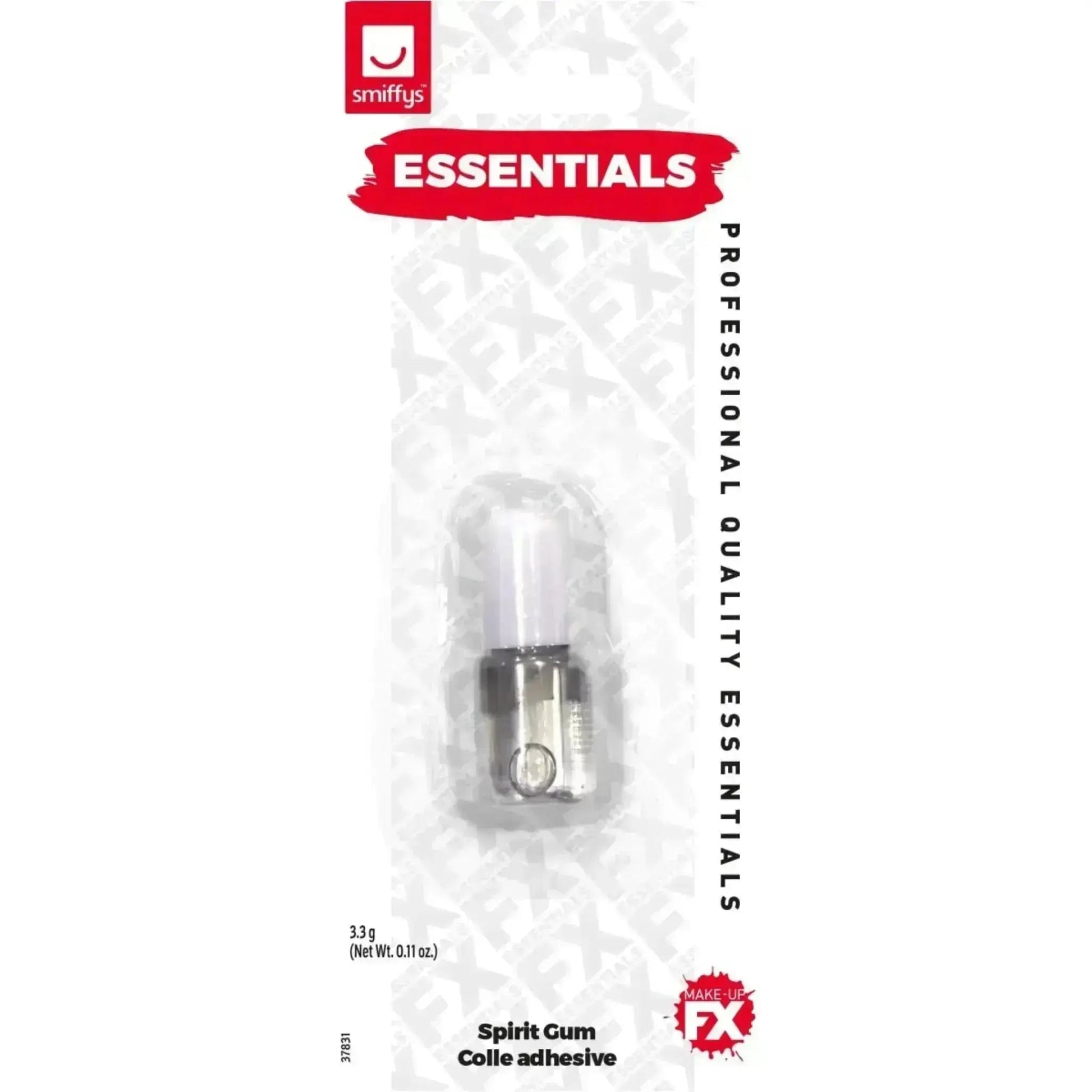 Spirit Gum Adhesive – Clear, 3.3 grams – Essential for Realistic Halloween Looks!