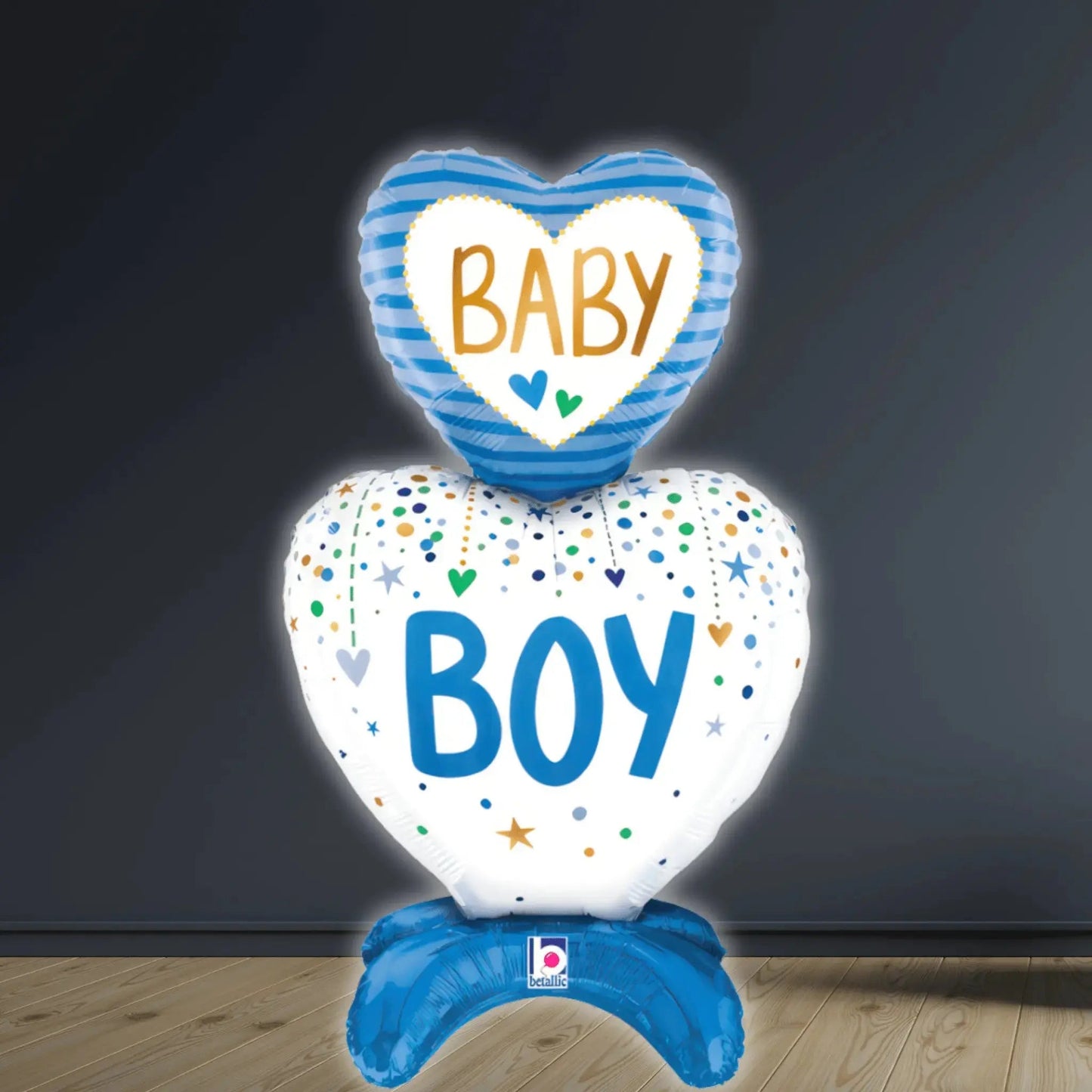 Standups Baby Boy Hearts, 28" | The Party Hut Cheltenham