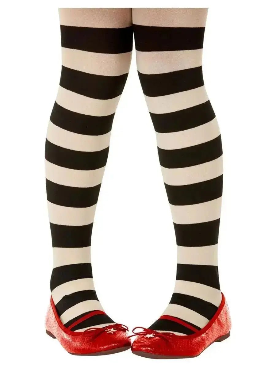 Striped Tights (Kids) - Age 6yrs - 12yrs | The Party Hut Cheltenham