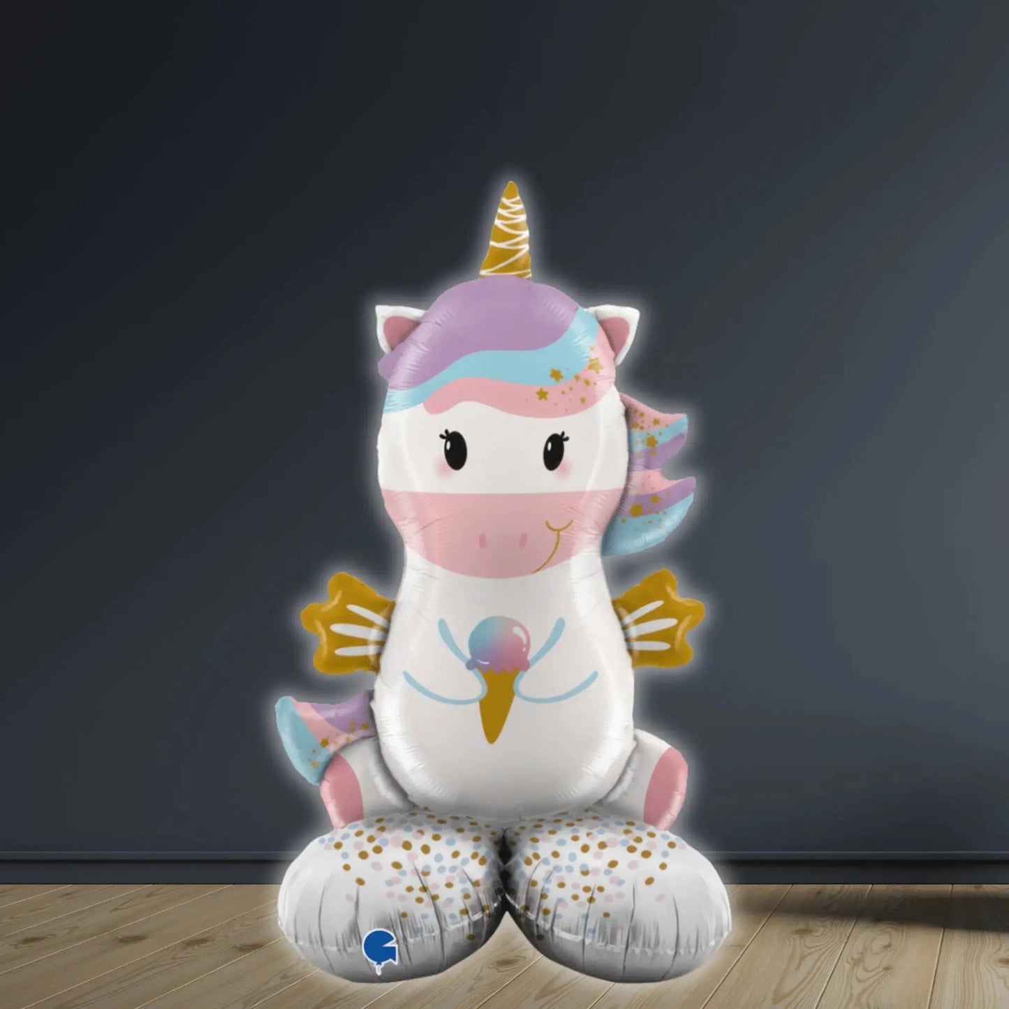 The Standups - Chubby Unicorn Air - Filled Balloon | The Party Hut Cheltenham