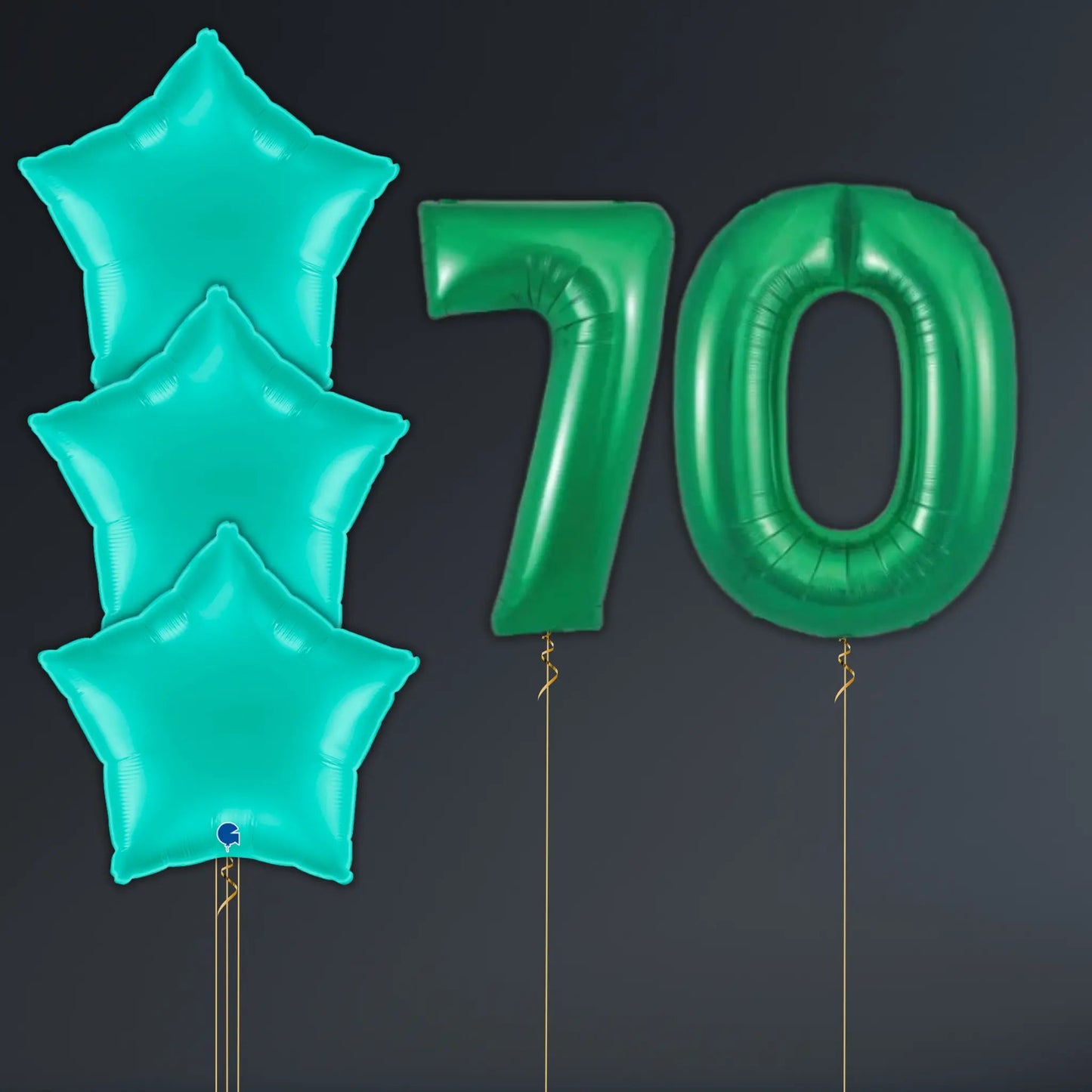 Tiffany Blue Star Balloon Package - Helium Filled | The Party Hut Cheltenham