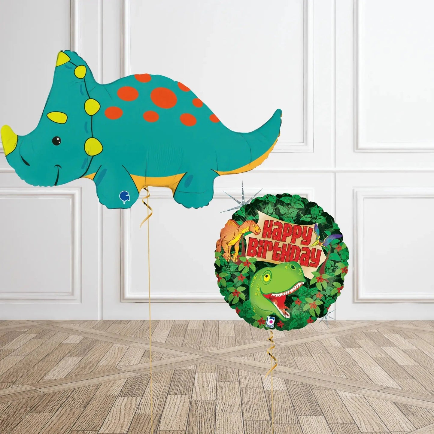 Triceratops Dinosaur Birthday Balloon Bouquet | The Party Hut Cheltenham