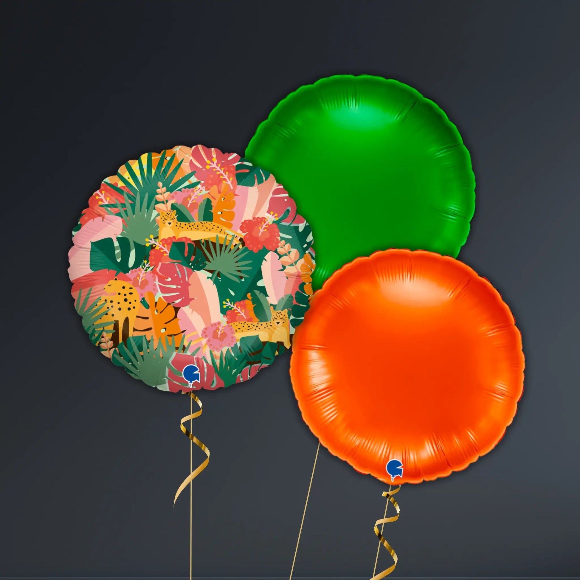 Tropical Jungle Leopard Foil Balloon Package – Bright Safari Theme