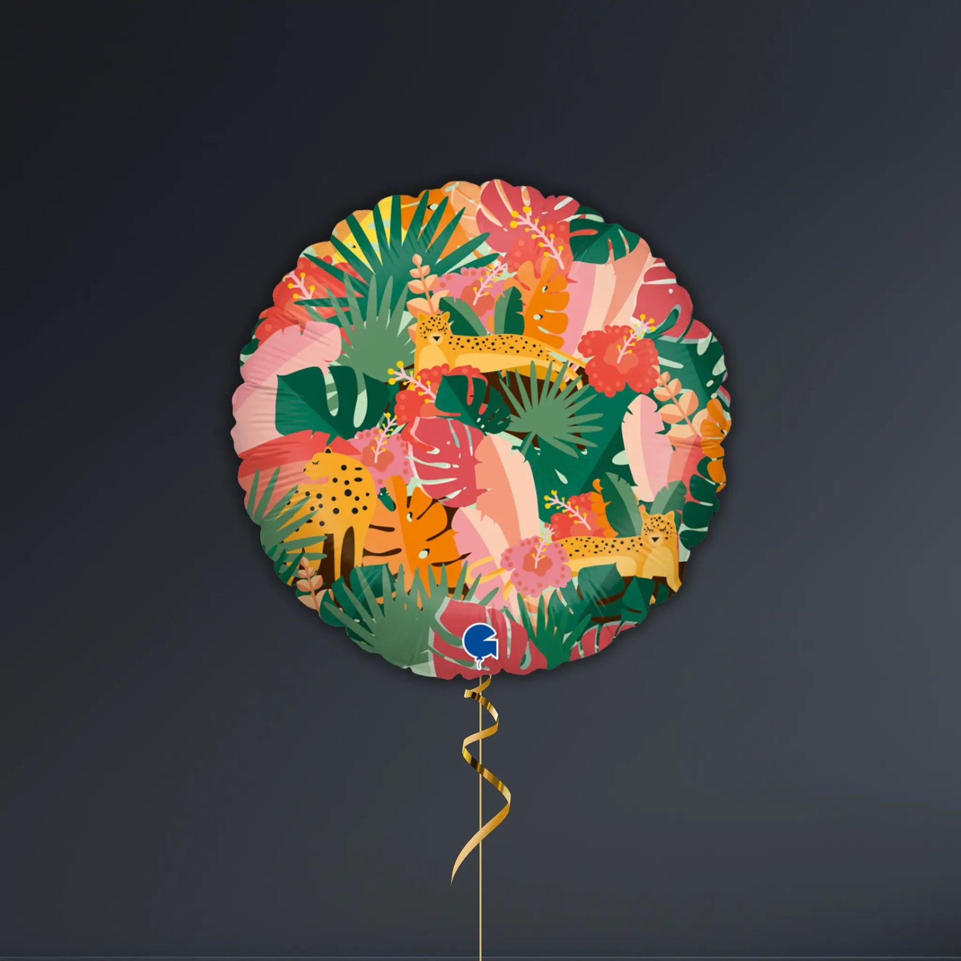 Tropical Jungle Leopard Foil Balloon Package – Bright Safari Theme