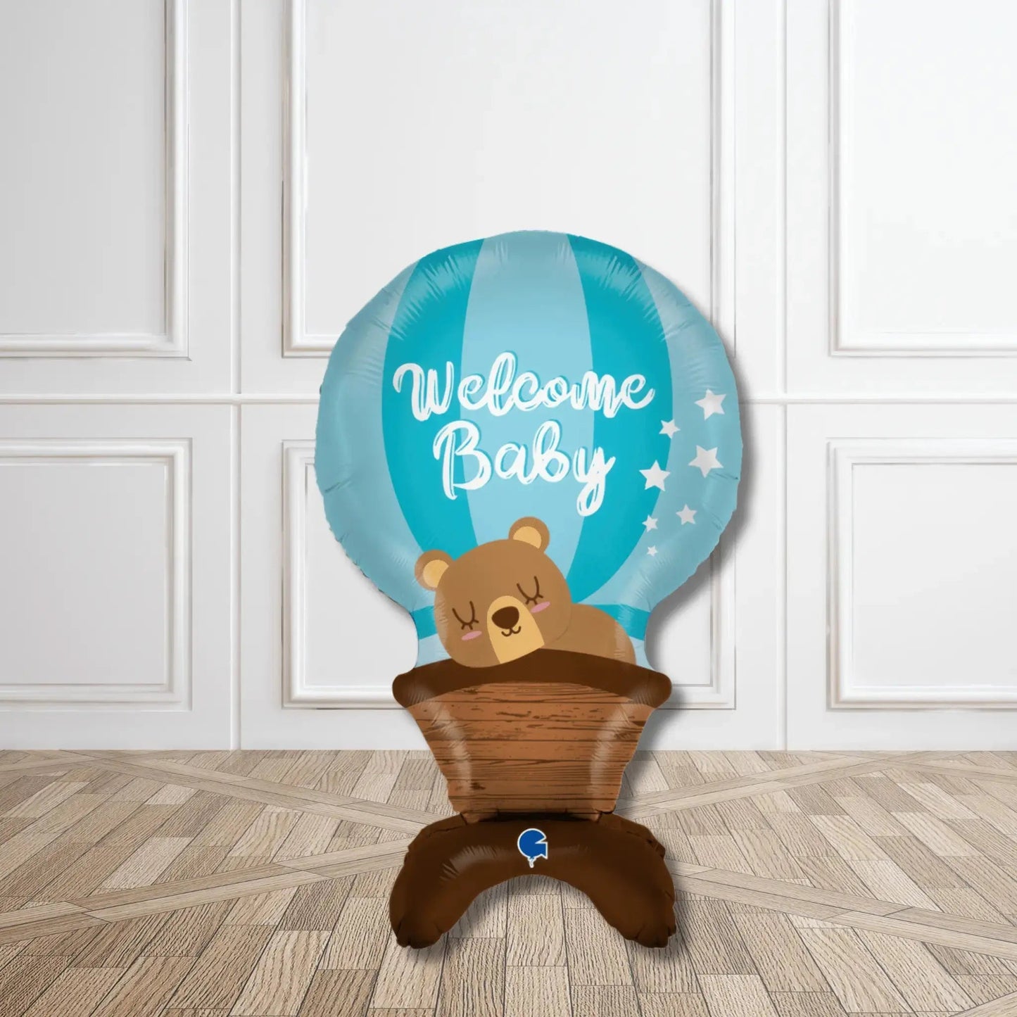Welcome Baby Boy Balloon Stack | The Party Hut Cheltenham