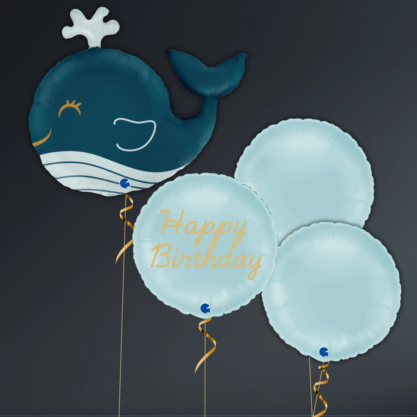 Whale Birthday Balloon Package – Ocean Theme Foil Balloons | The Party Hut Cheltenham