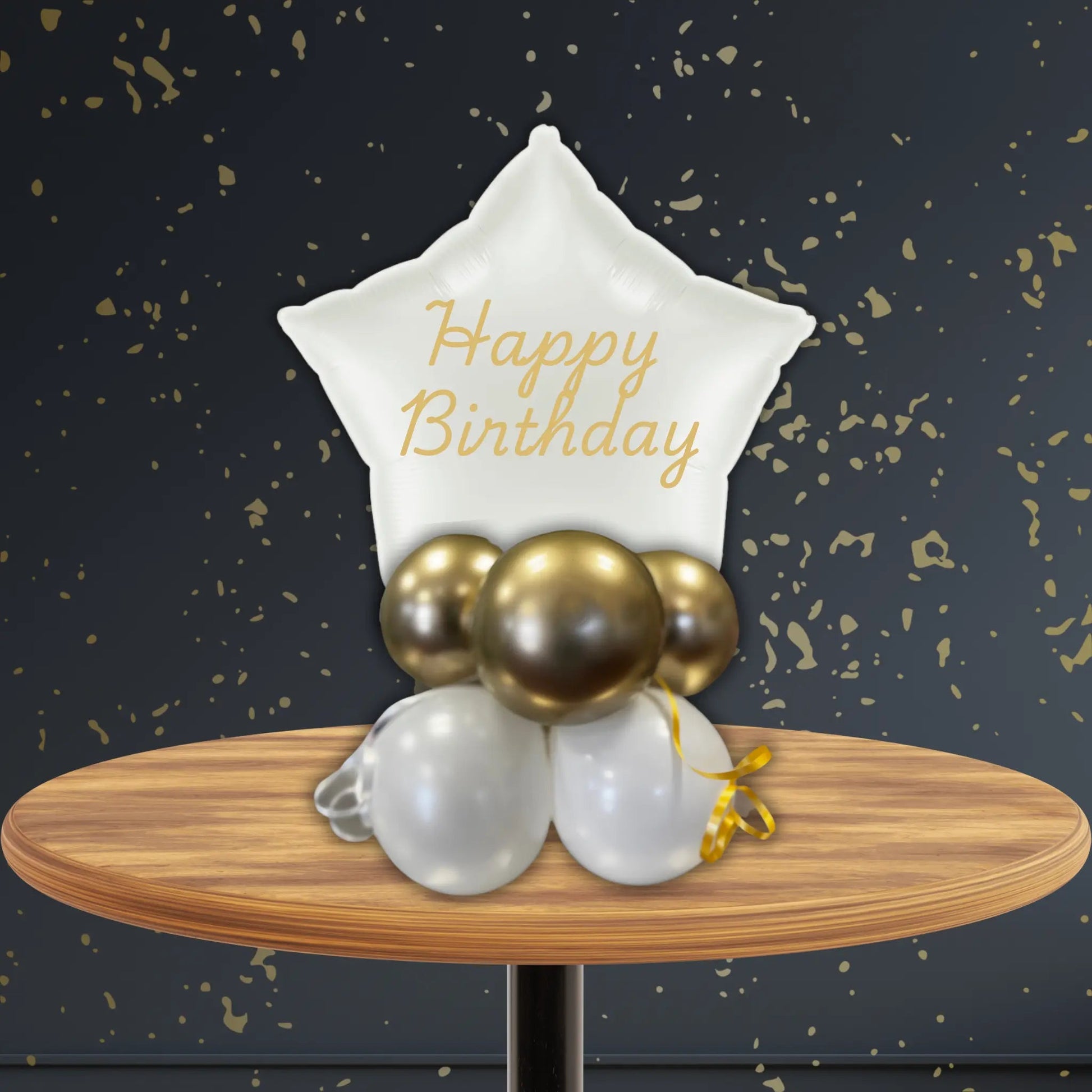 White Star Balloon Stack - Personalised