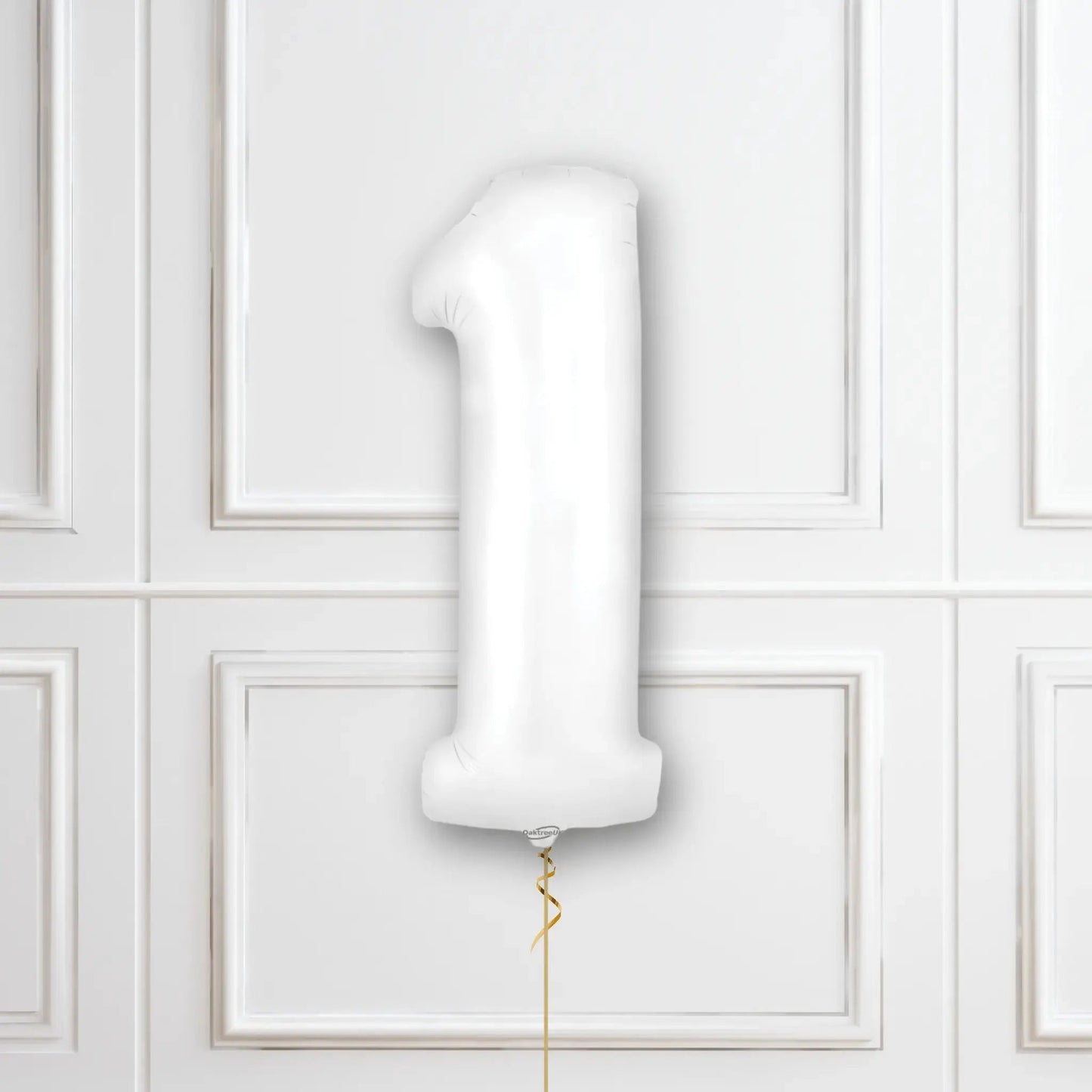 White Number Balloons - 34", With Helium | The Party Hut Cheltenham