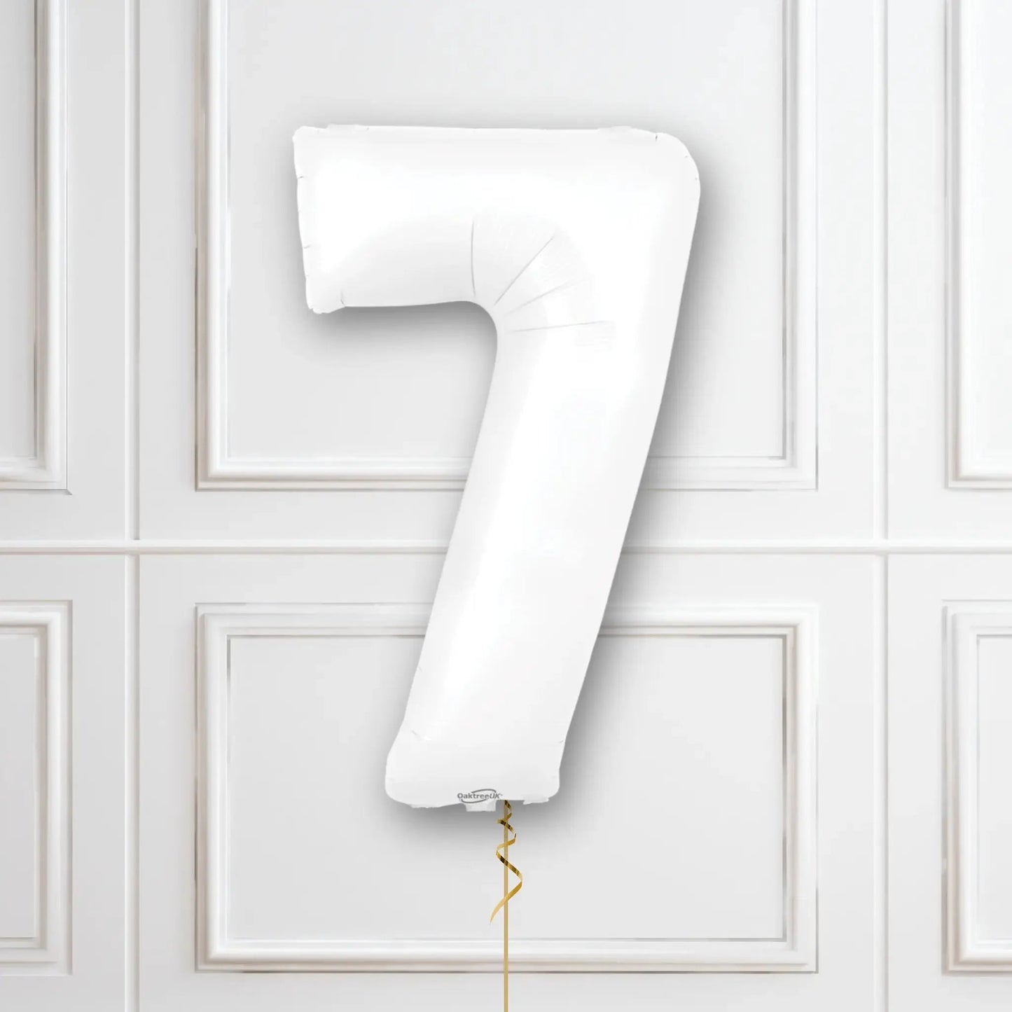 White Number Balloons - 34", With Helium | The Party Hut Cheltenham