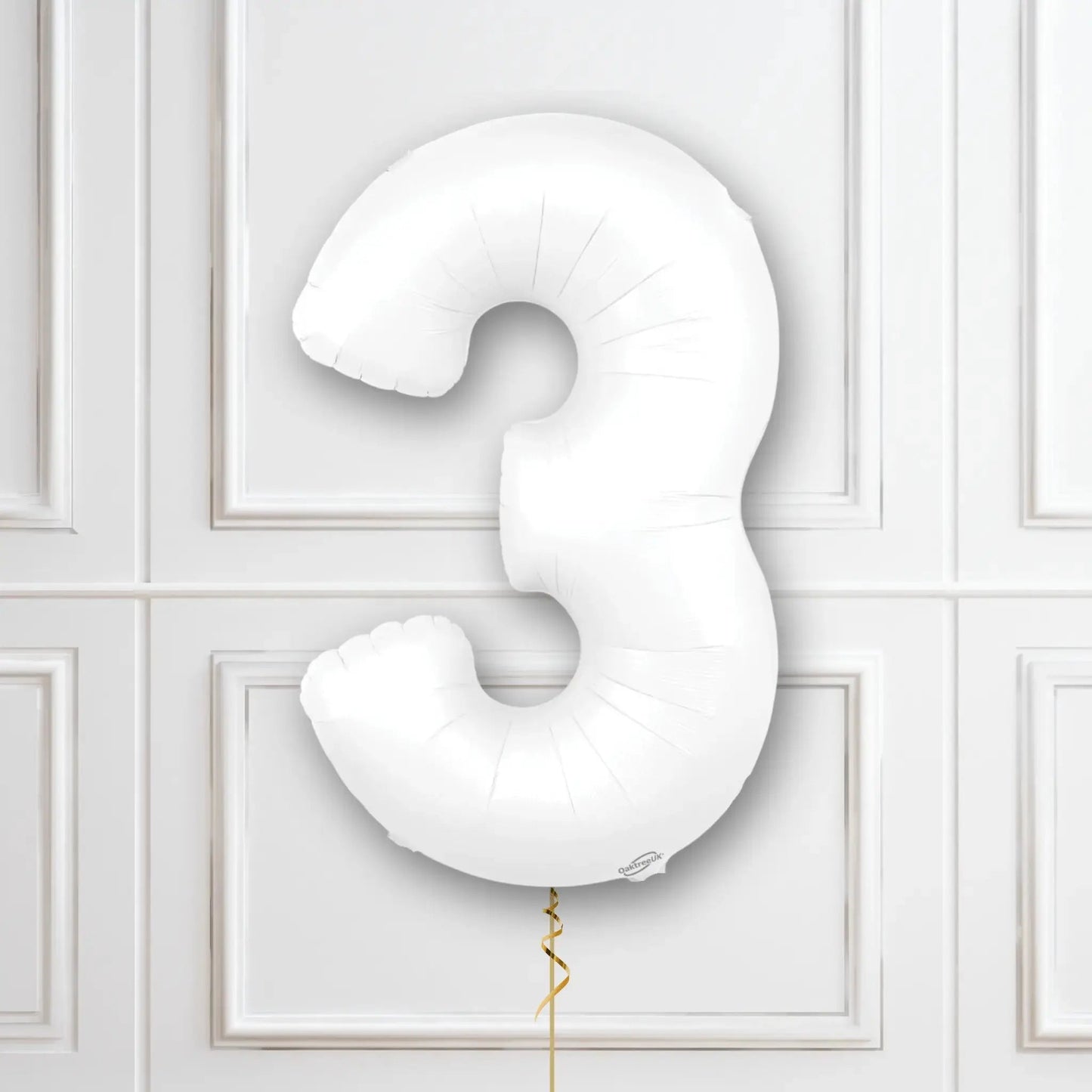 White Number Balloons - 34", With Helium | The Party Hut Cheltenham