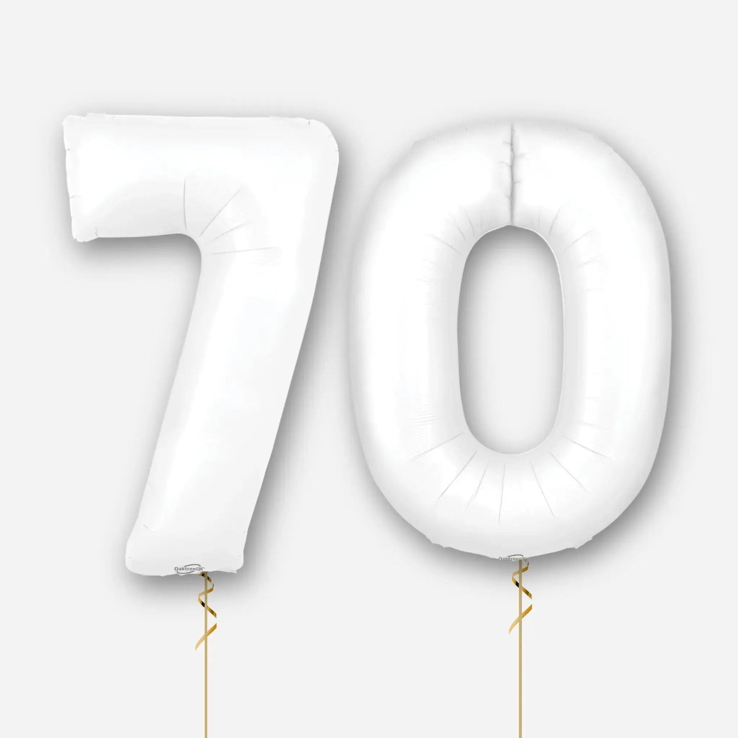 White Number Balloons - 34", With Helium | The Party Hut Cheltenham