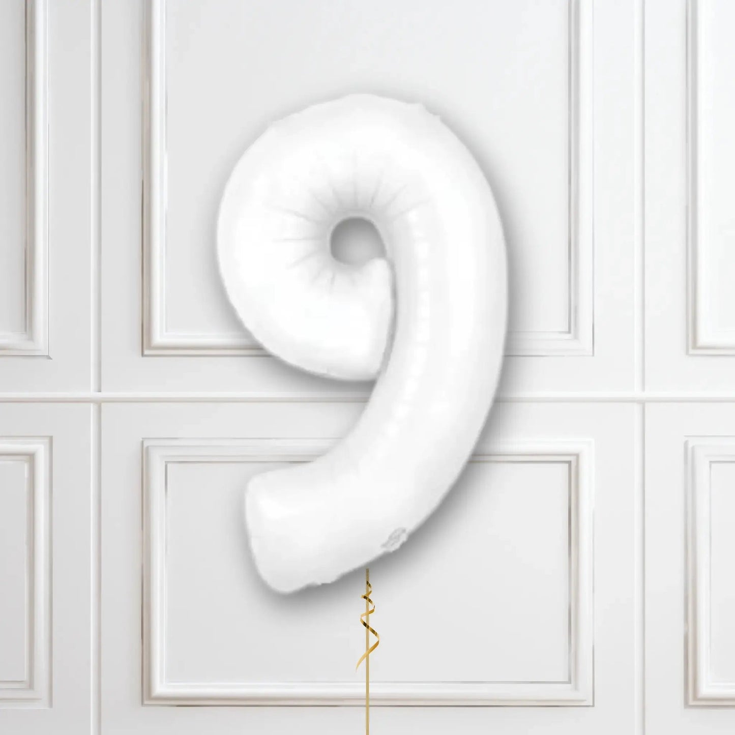 White Number Balloons - 34", With Helium | The Party Hut Cheltenham