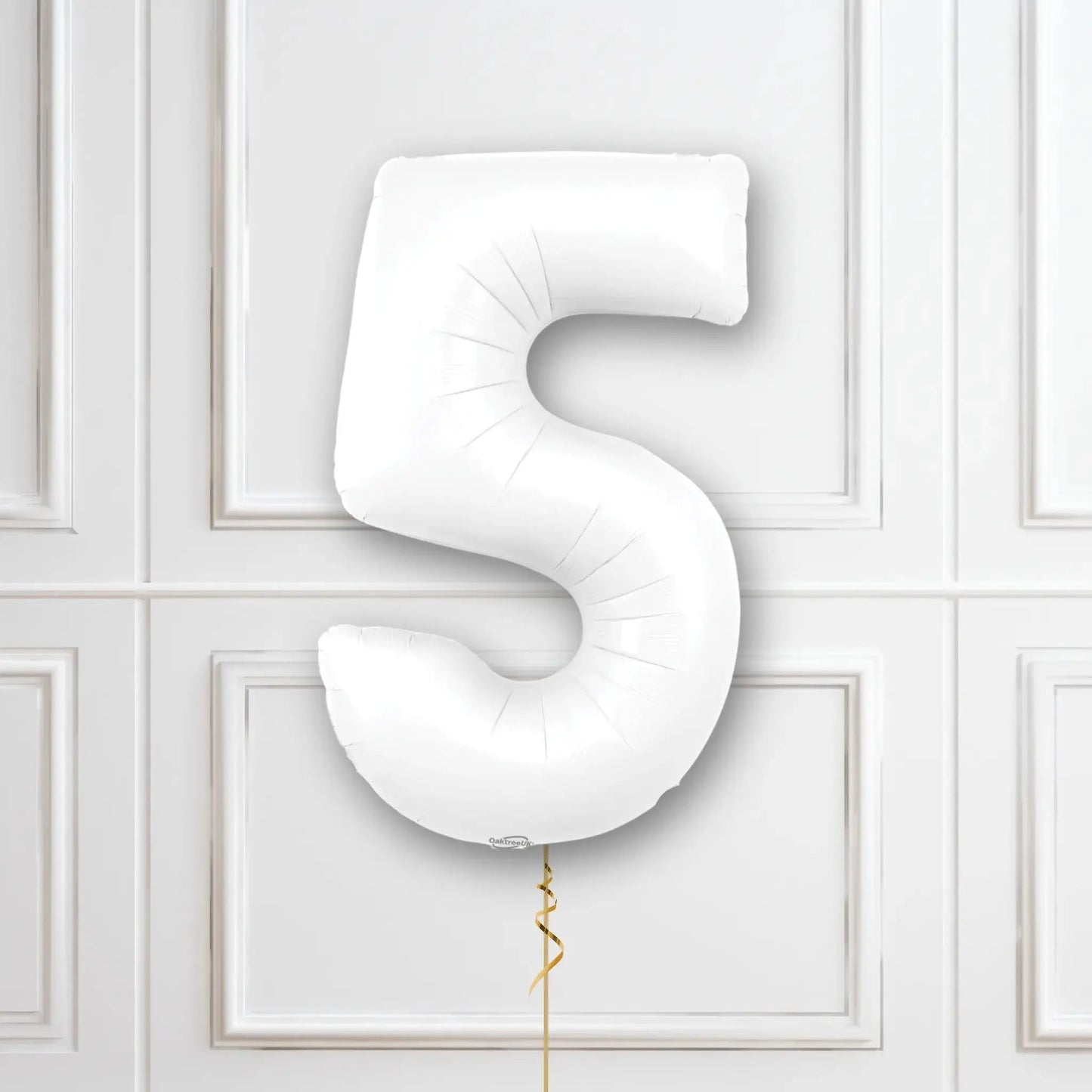 White Number Balloons - 34", With Helium | The Party Hut Cheltenham