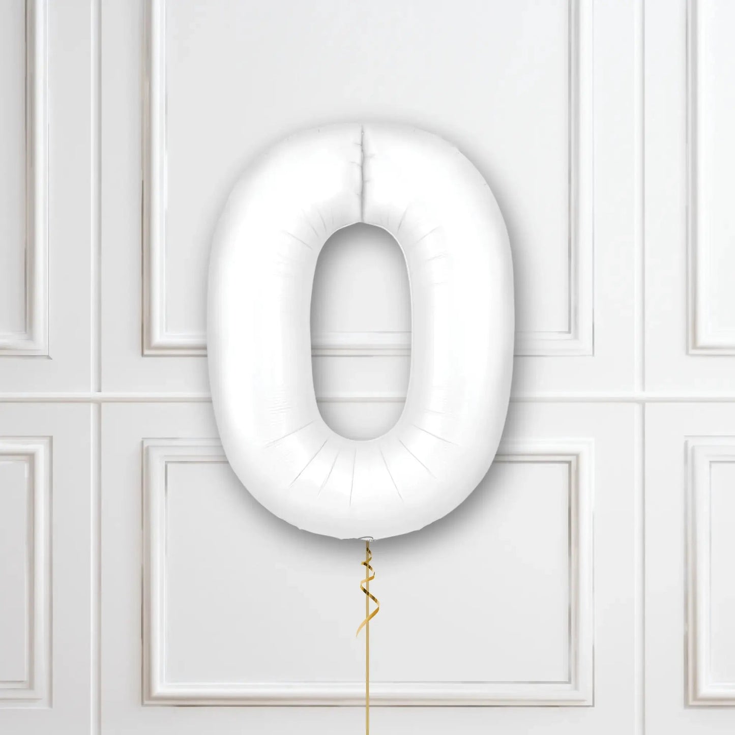 White Number Balloons - 34", With Helium | The Party Hut Cheltenham