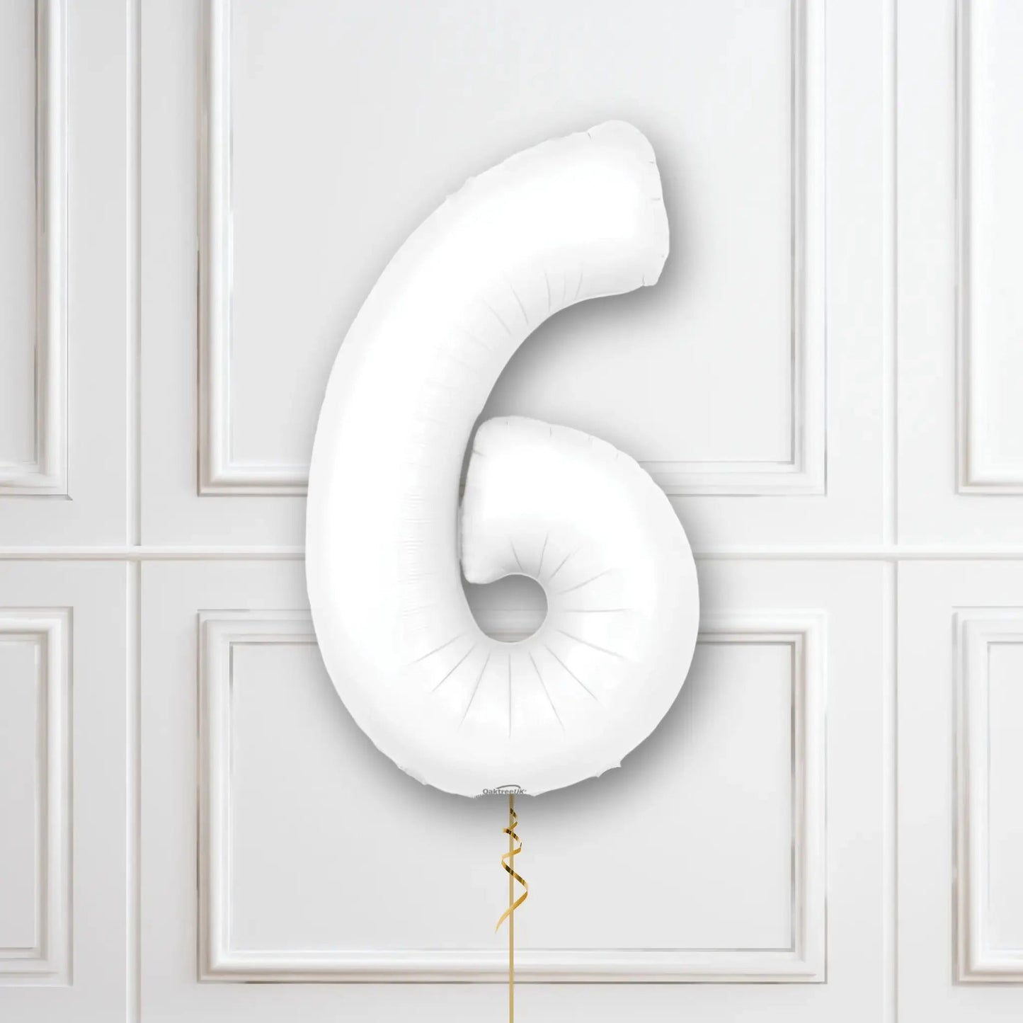 White Number Balloons - 34", With Helium | The Party Hut Cheltenham