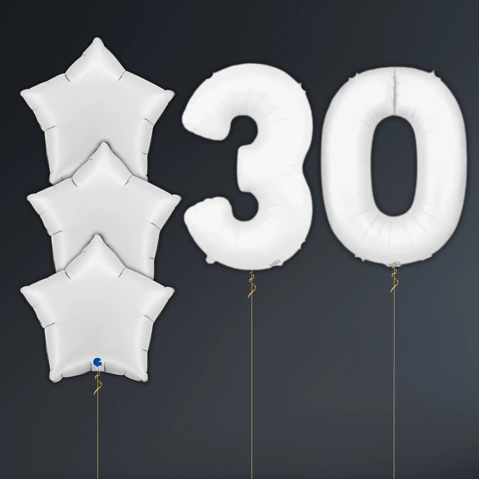 White Star Balloon Package – Helium-Filled