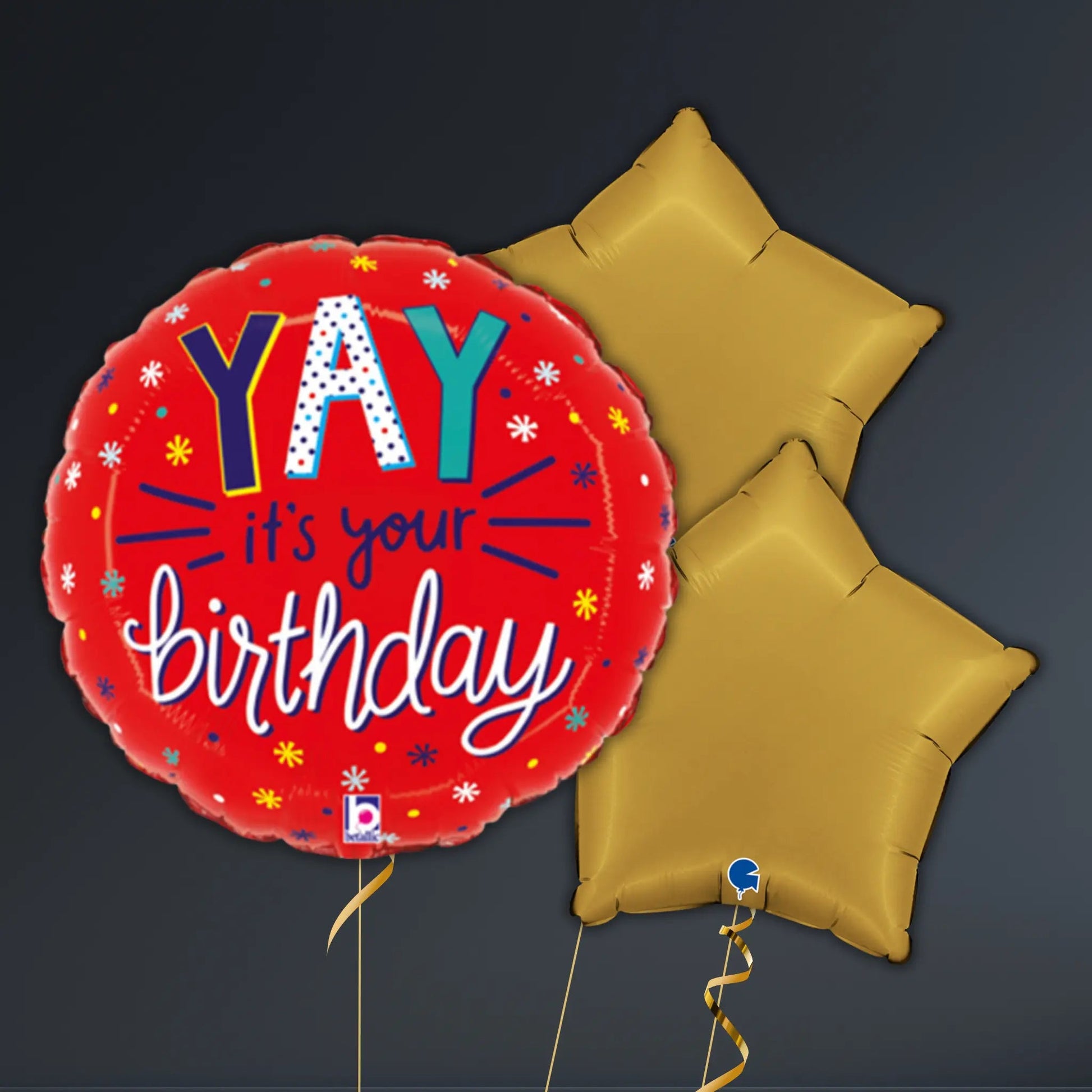 Yay It’s Your Birthday Balloon Package – Helium Filled