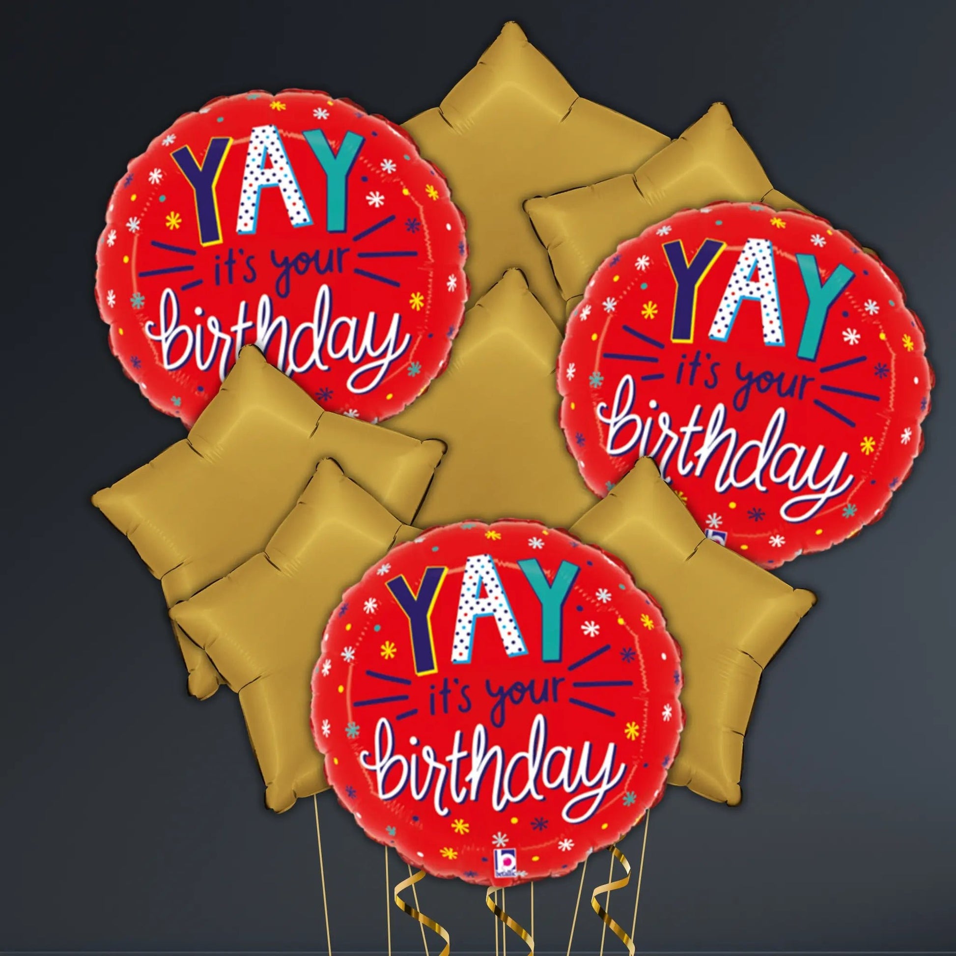 Yay It’s Your Birthday Balloon Package – Helium Filled