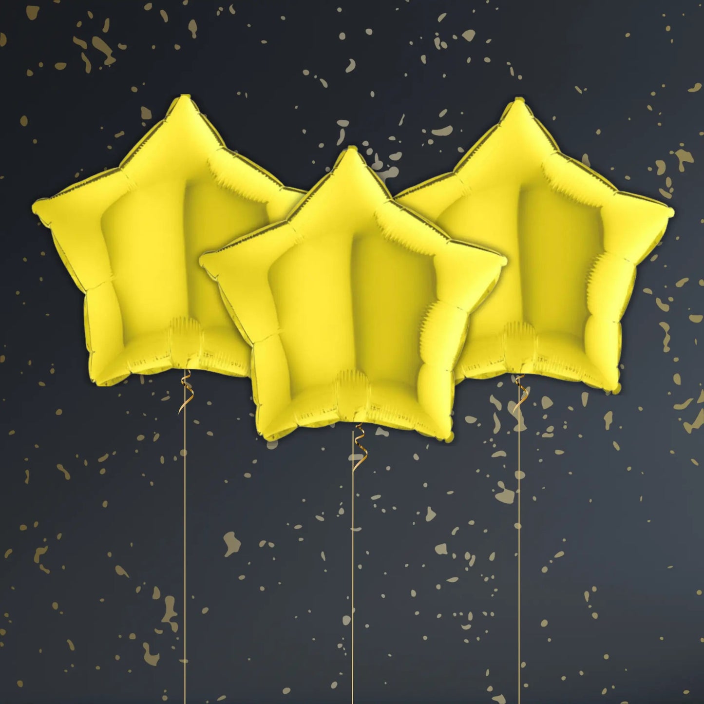 Yellow Star Balloon Package - Helium Filled | The Party Hut Cheltenham
